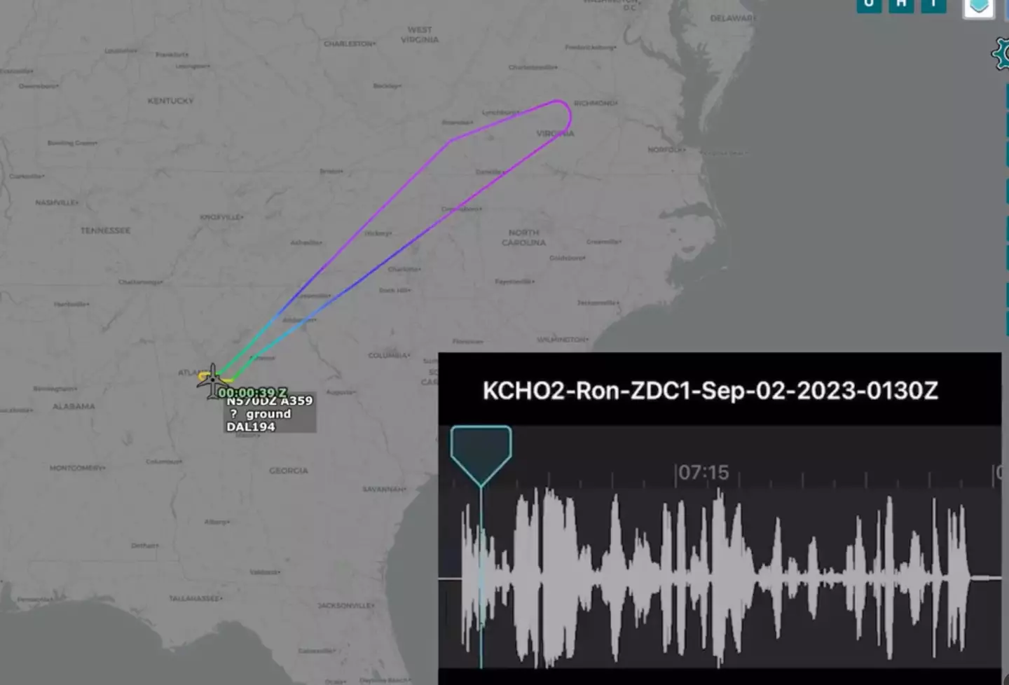The pilot even referred to the incident as a 'biohazard'.