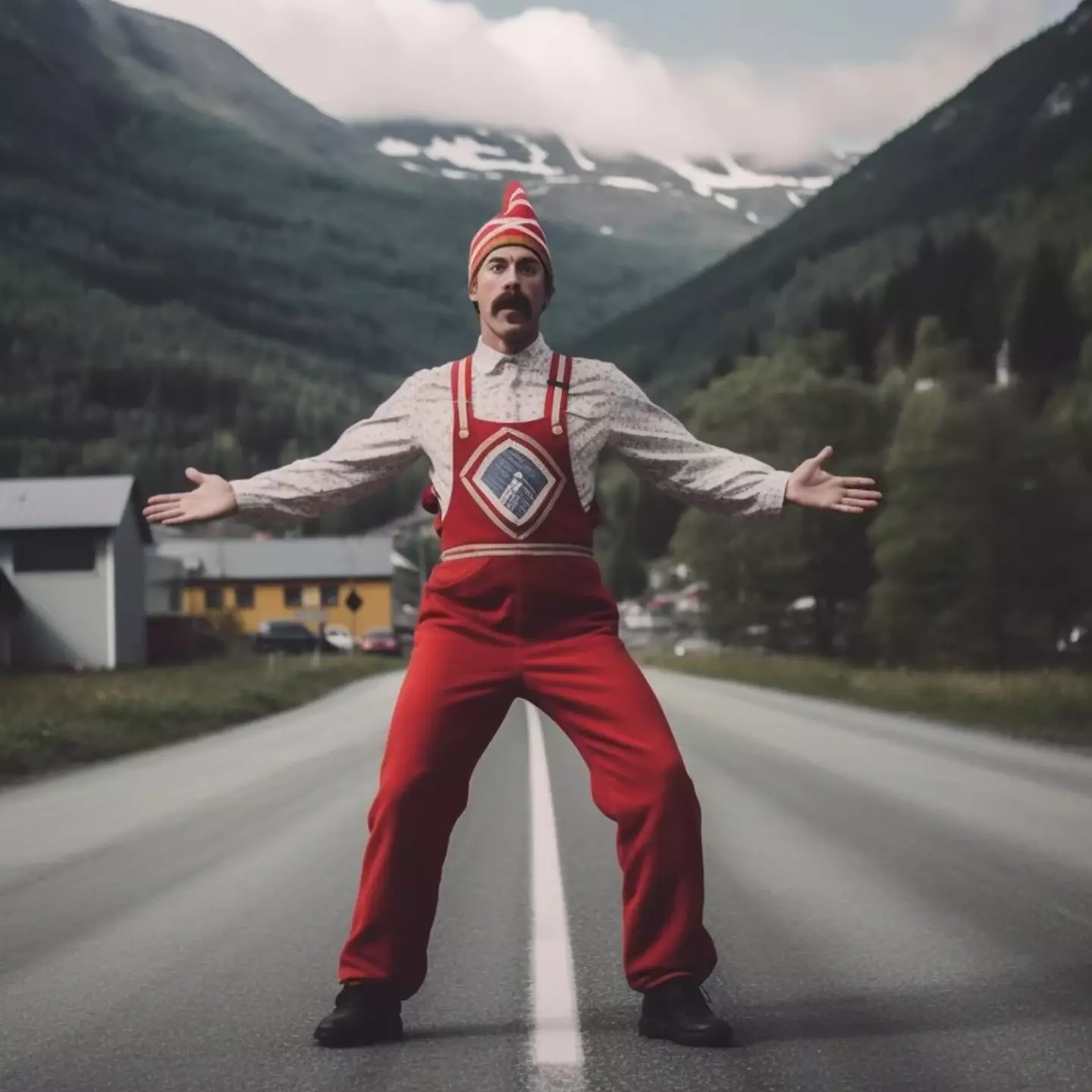 Not a clue what this 'average' Norwegian is doing.