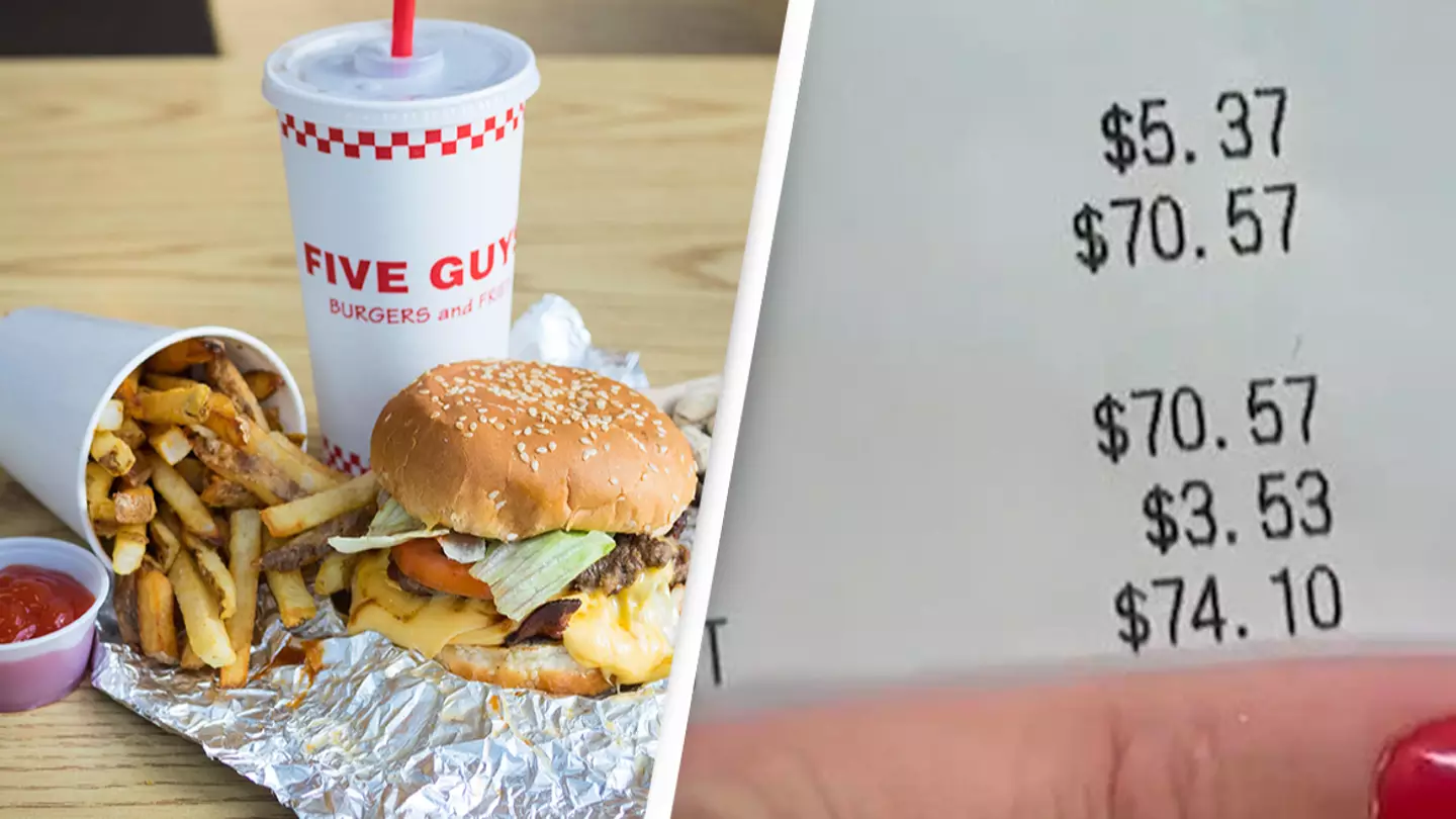 Customer outraged after being charged $74 for Five Guys order