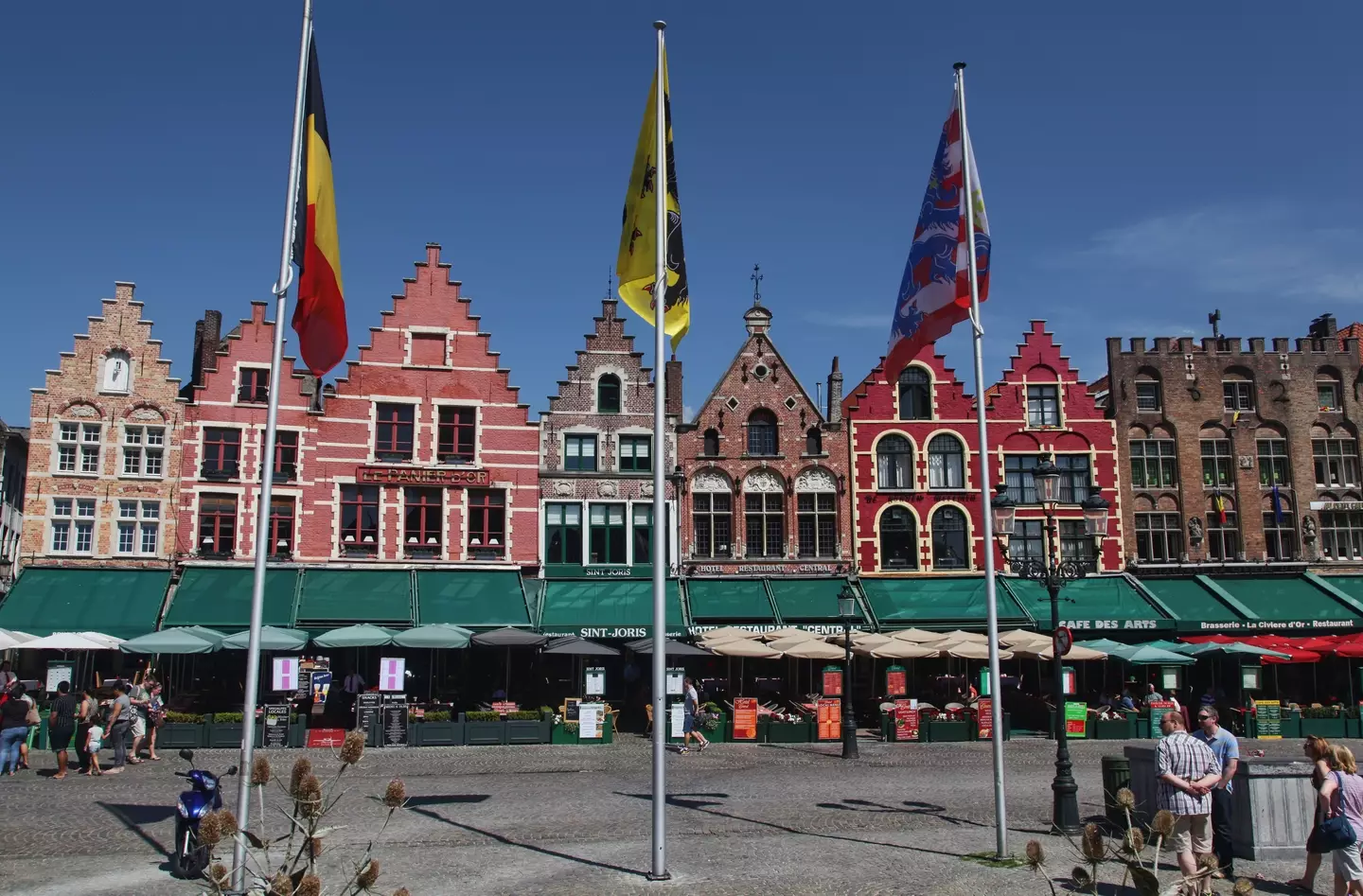 The market square in Bruges, where the man works. (Creative Touch Imaging Ltd./NurPhoto via Getty Images)