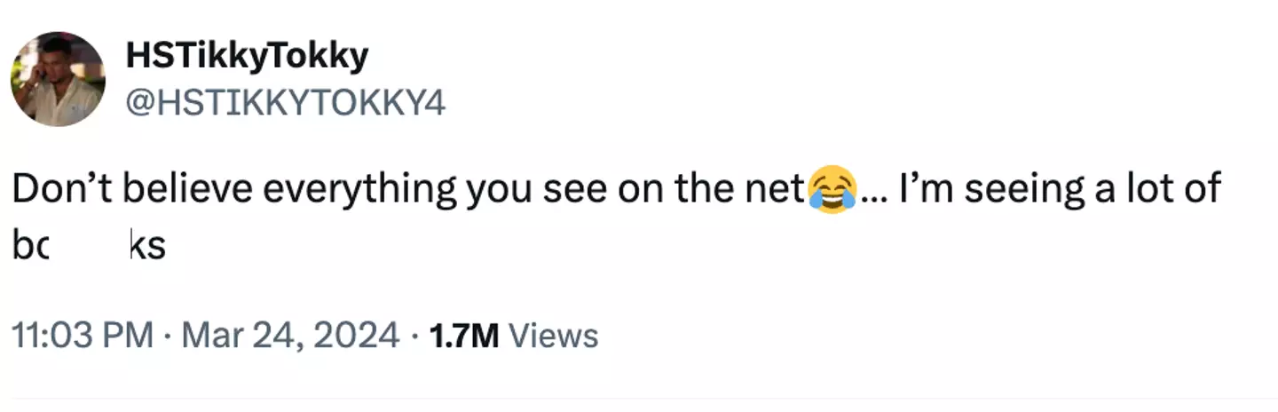 Sullivan indicated the video wasn't what it seemed.