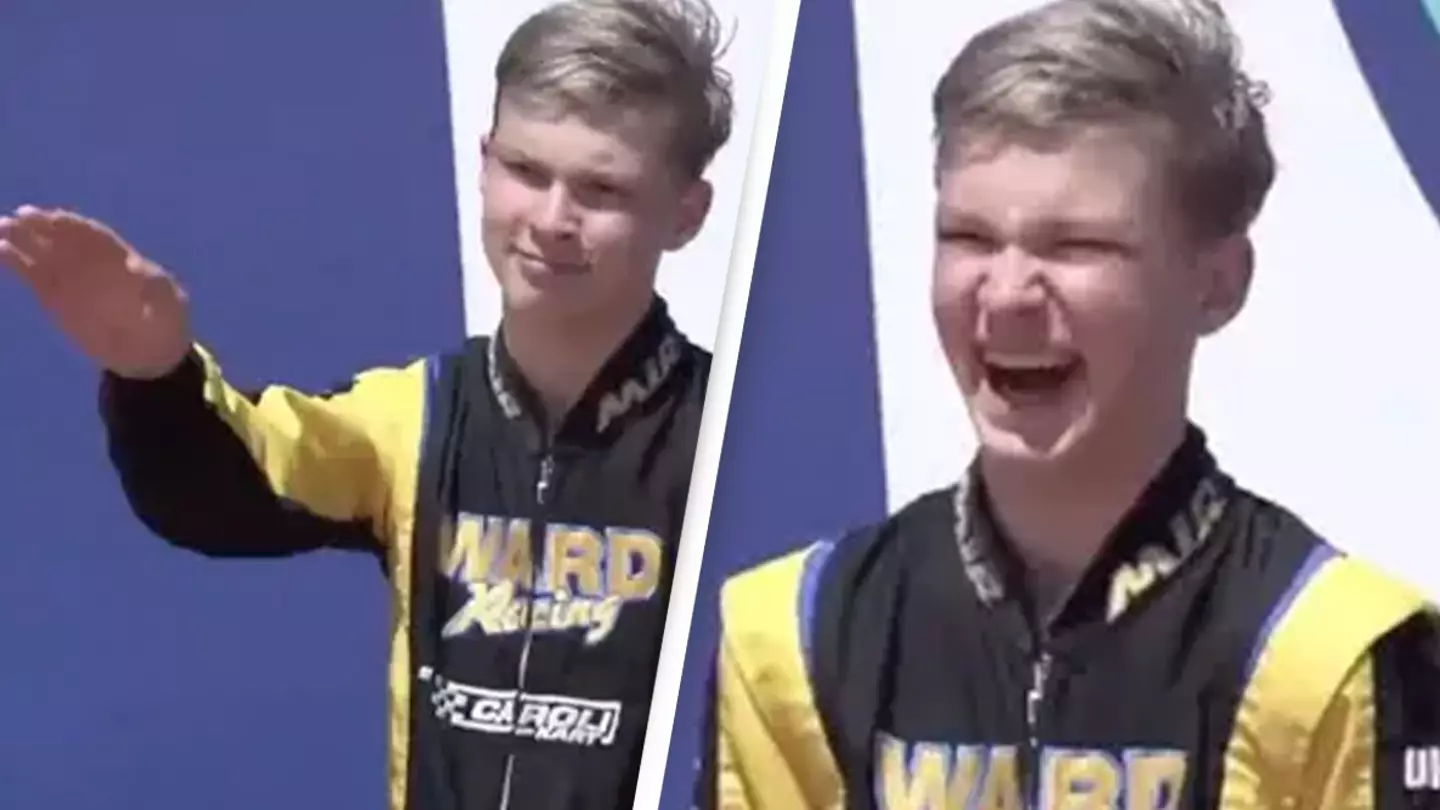 Russian Karting Champion, 15, Tearfully Breaks His Silence On Nazi Salute
