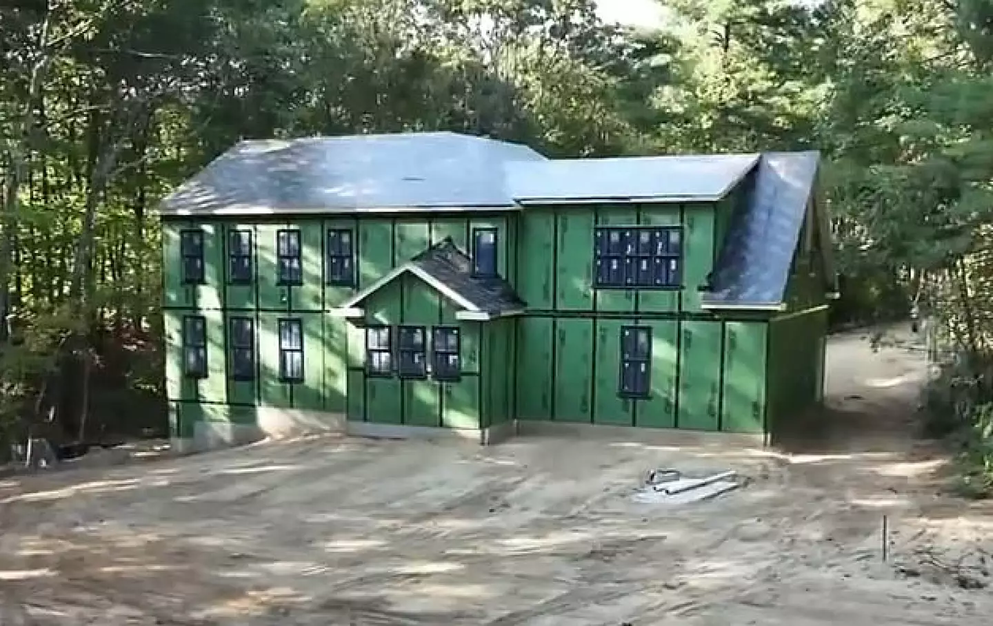 The house had been erected on their land (CBS)