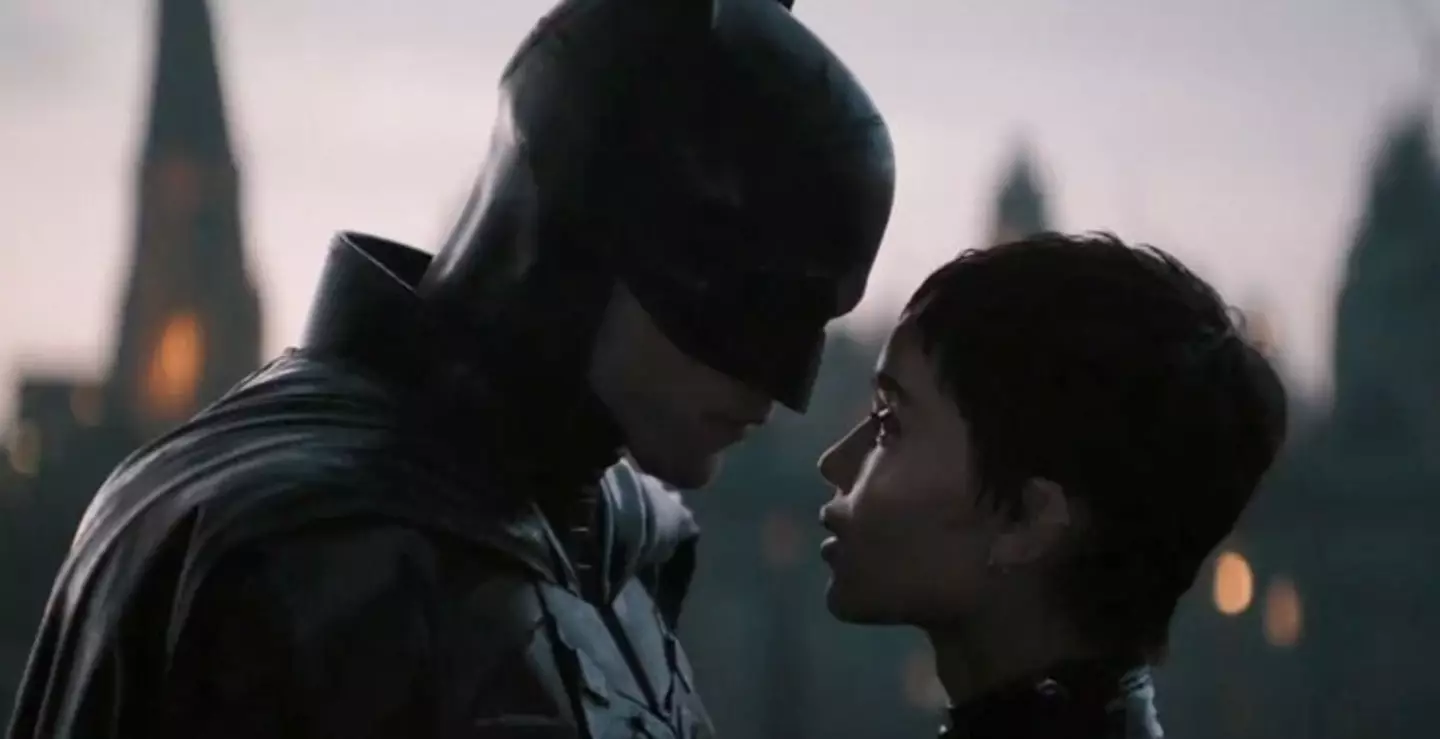 Robert Pattinson and Zoë Kravitz in The Batman. (Warner Bros.)