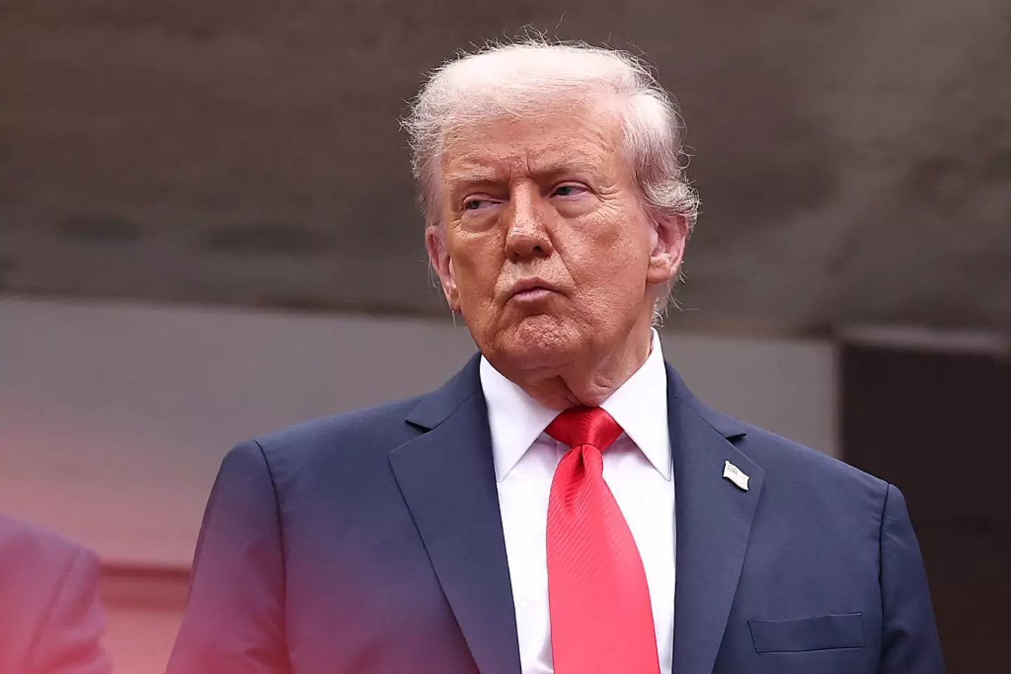 Donald Trump has been criticised for his response to a question on Poland and Russia (CHARLY TRIBALLEAU/AFP via Getty Images)
