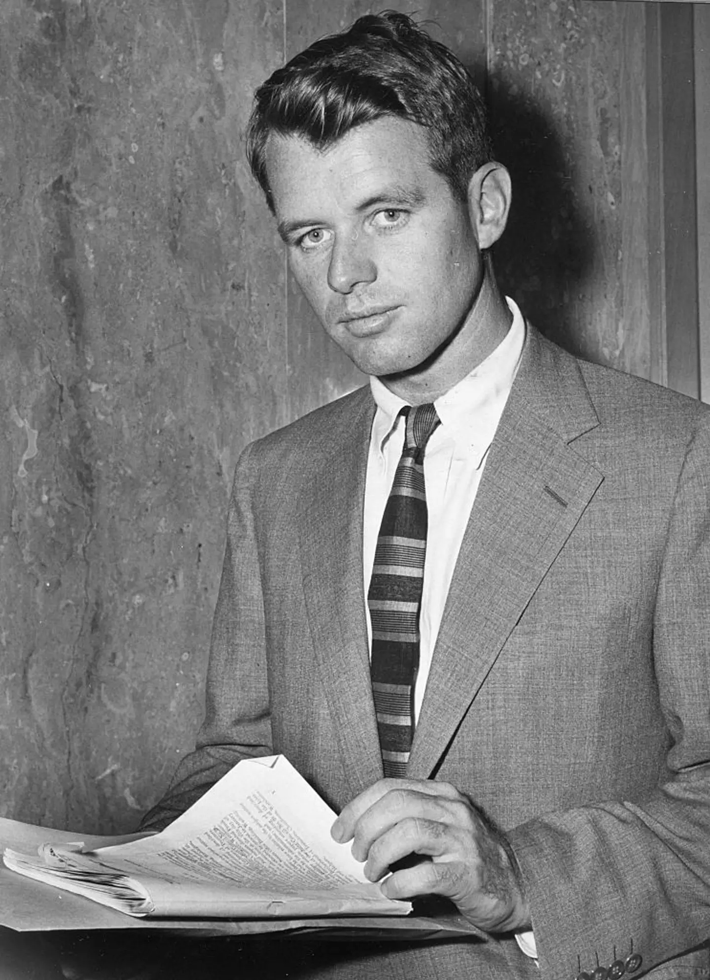 Late politician Robert F. Kennedy pictured in 1957 (PhotoQuest/Getty Images)