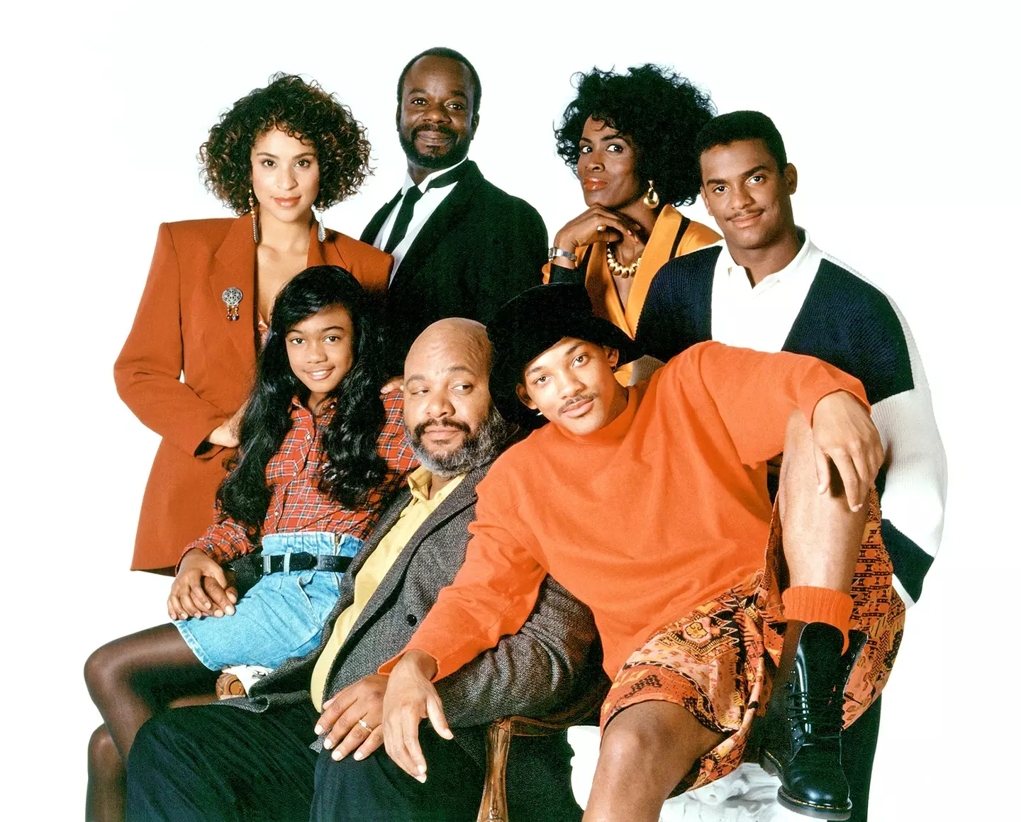 Will Smith and the Fresh Prince of Bel-Air cast.