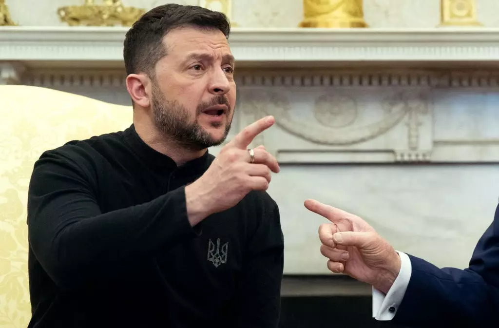 Trump said Zelenskyy wasn't being 'thankful' for US support (SAUL LOEB/AFP via Getty Images)
