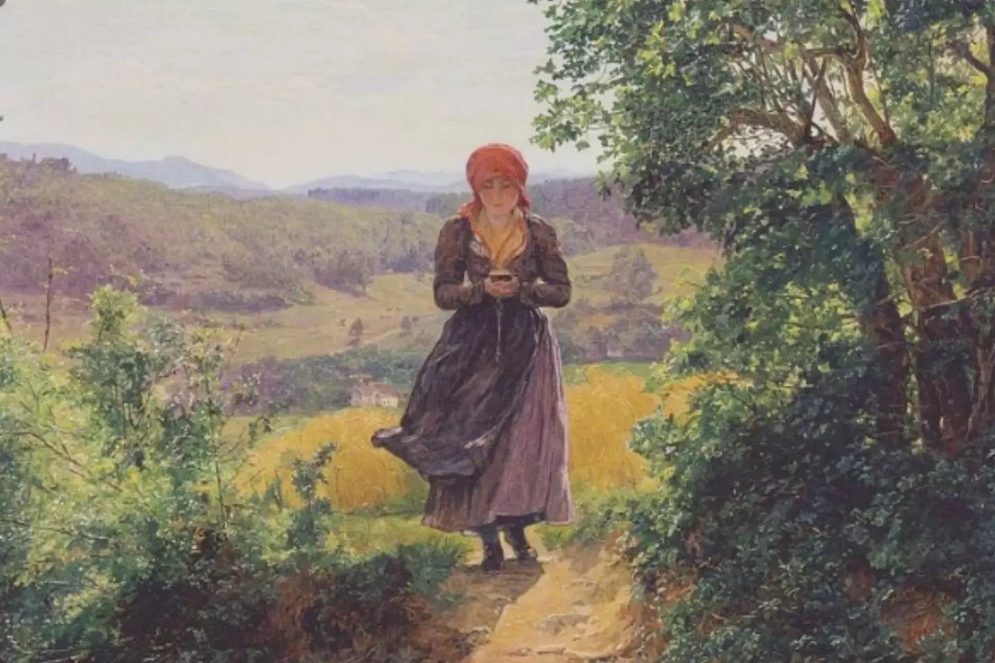 Can a 1860 painting feature an iPhone? Of course not. (Wikimedia Commons)