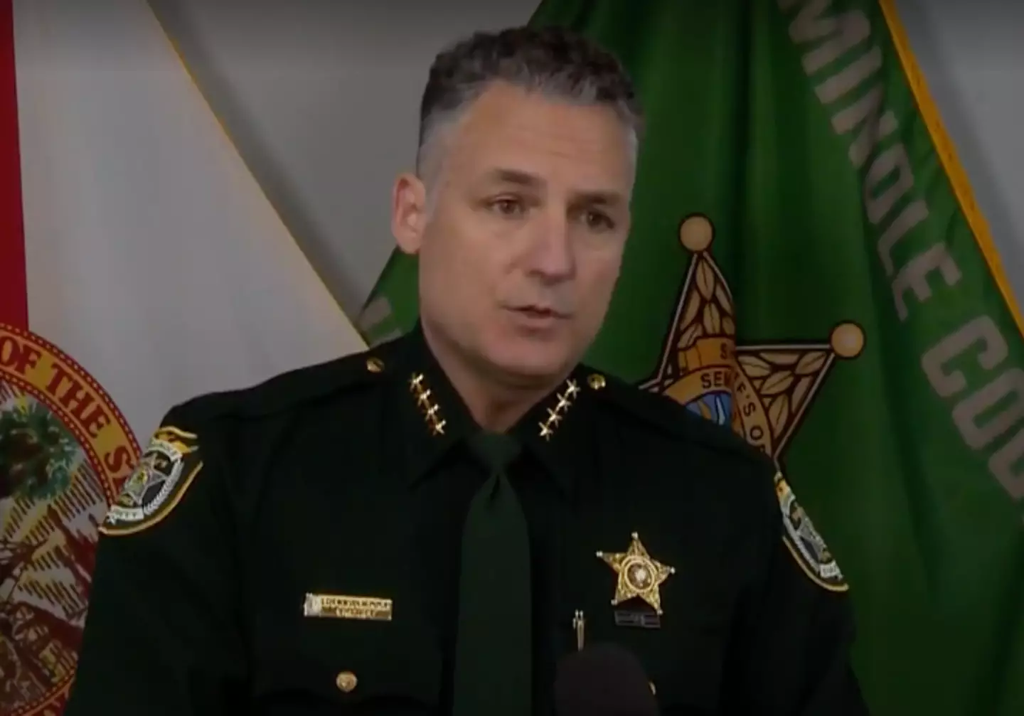 Seminole County Sheriff Dennis Lemma said the victim's husband has 'cooperated' with police and is not a suspect. (Facebook/Seminole County Sheriff's Office)