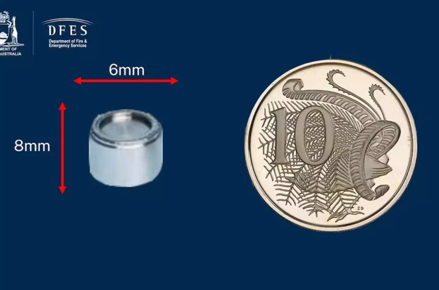 The capsule is tiny.