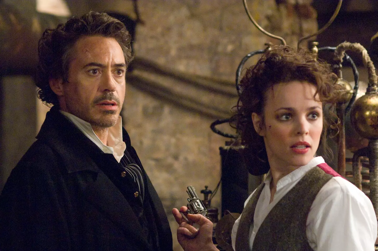 Rachel McAdams ended up working with  Robert Downey Jnr on Sherlock Holmes.