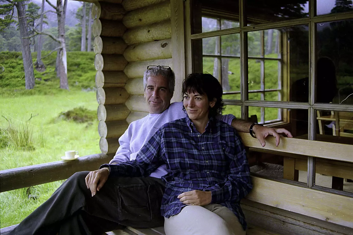 Ghislaine Maxwell and Jeffrey Epstein.