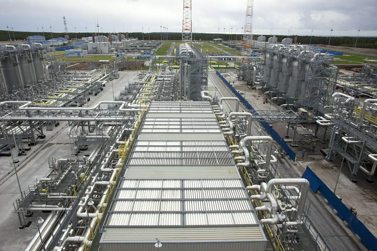 The Portovaya liquefied natural gas plant in Russia, where $10 million worth of gas is burned every day.