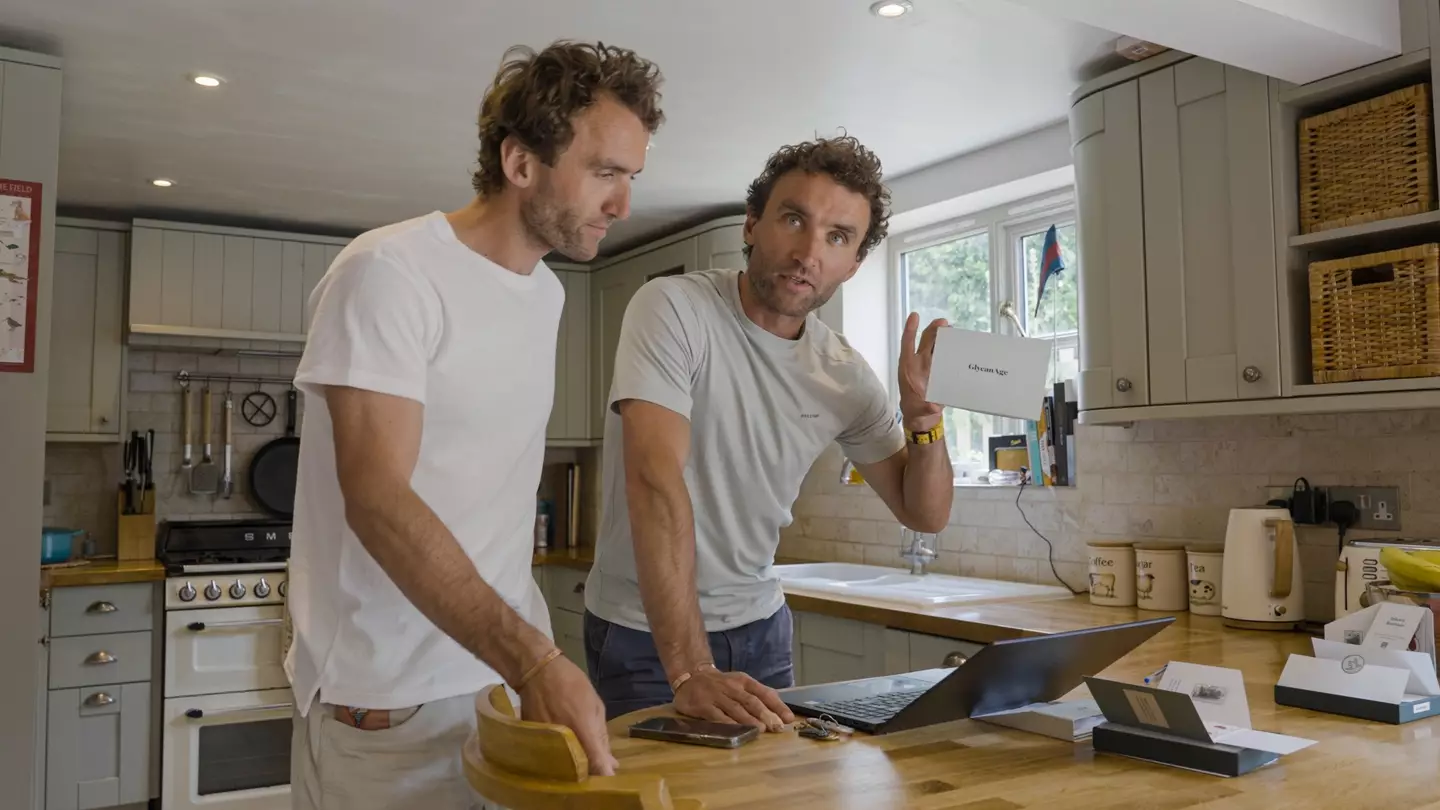 Ross and Hugo recently used GlycanAge to work out their biological ages (Jonny Williams/Turner Twins)