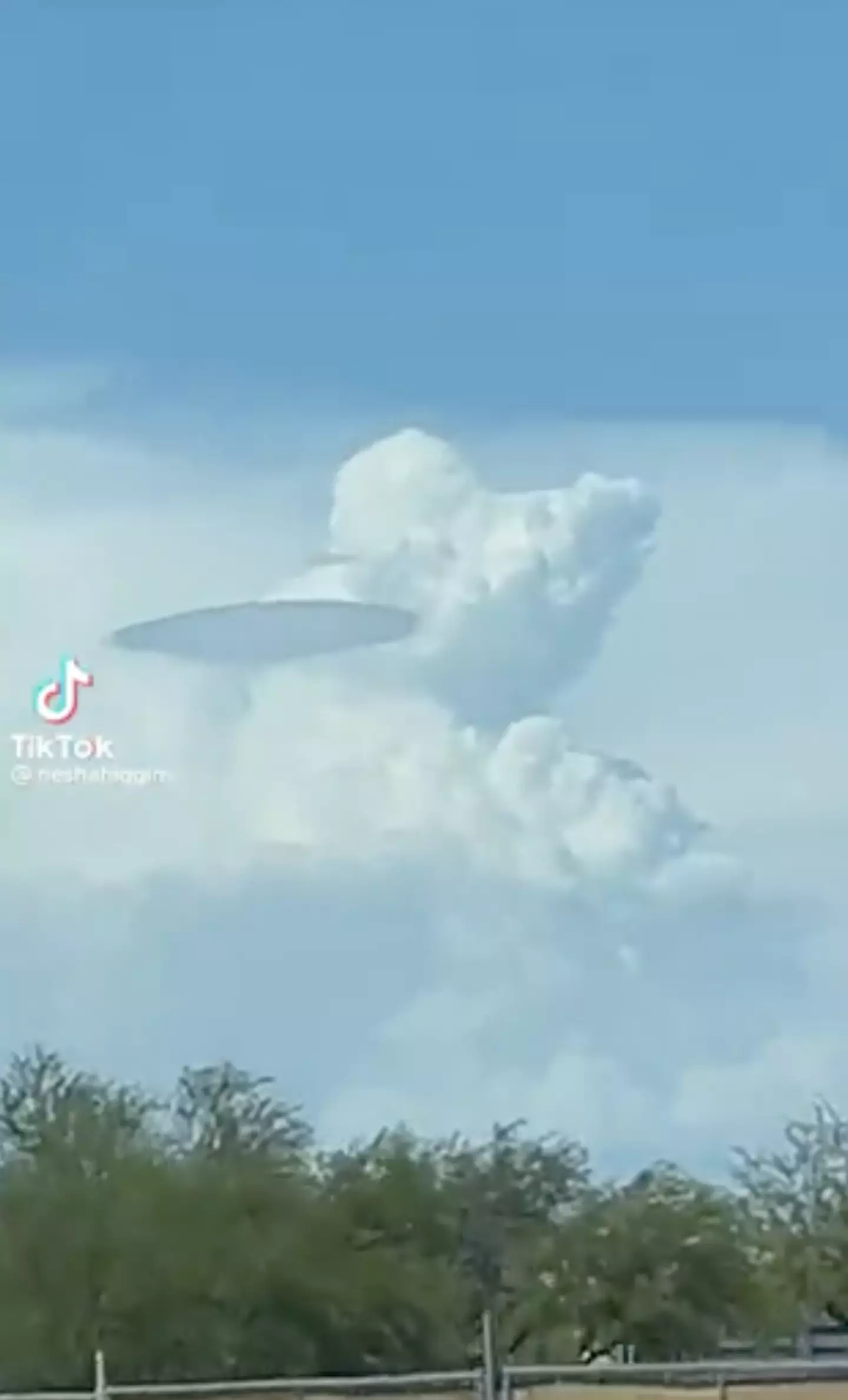 A TikToker spotted a 'UFO'.