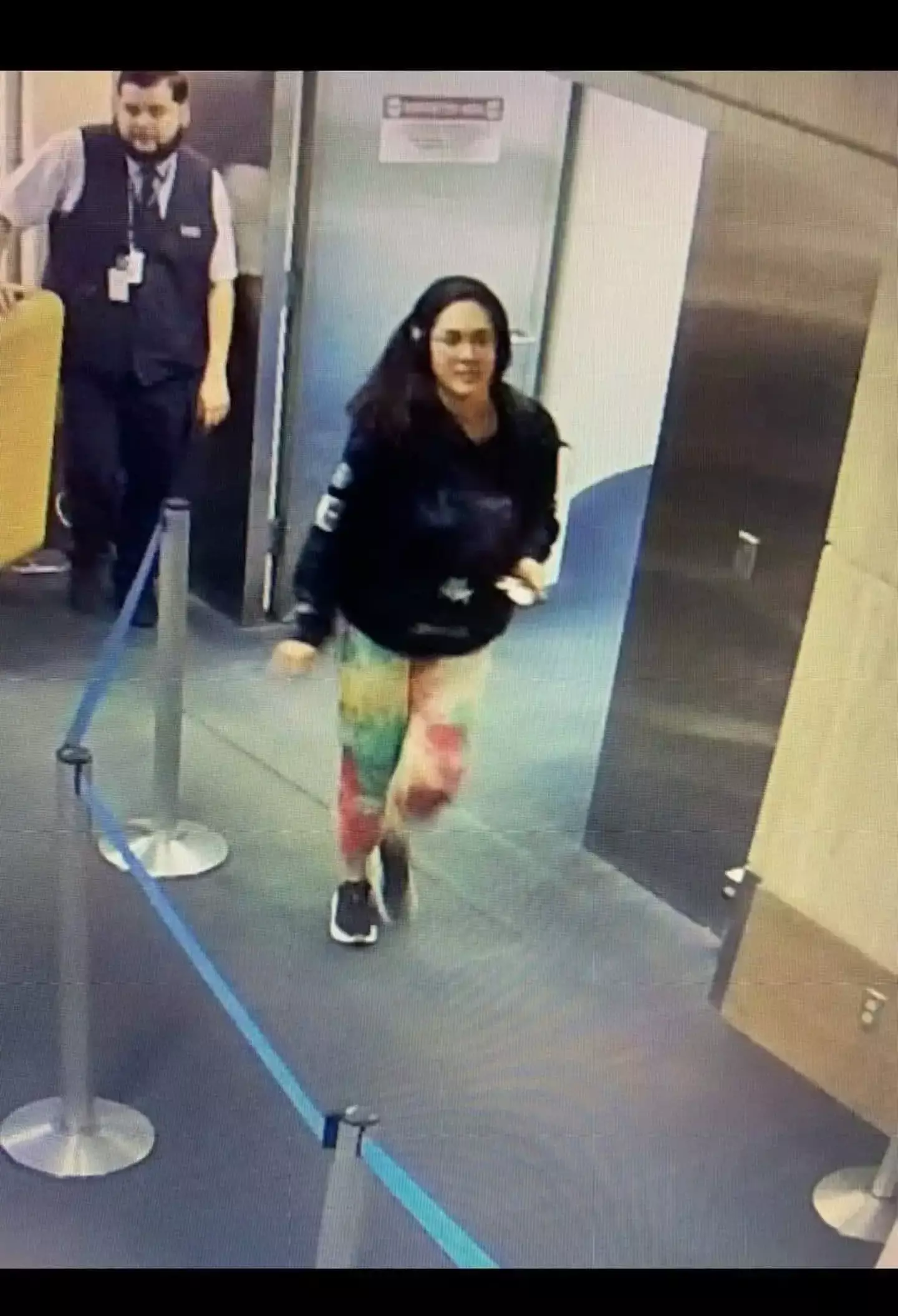 Hannah Kobayashi pictured on CCTV while at LAX airport on November 8 (Missing People In America/Facebook)