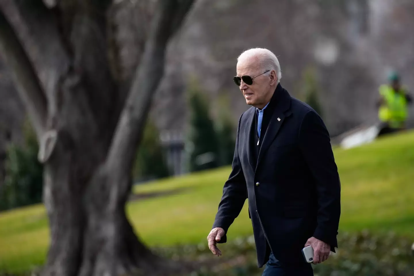 Joe Biden was not at The White House at the time.