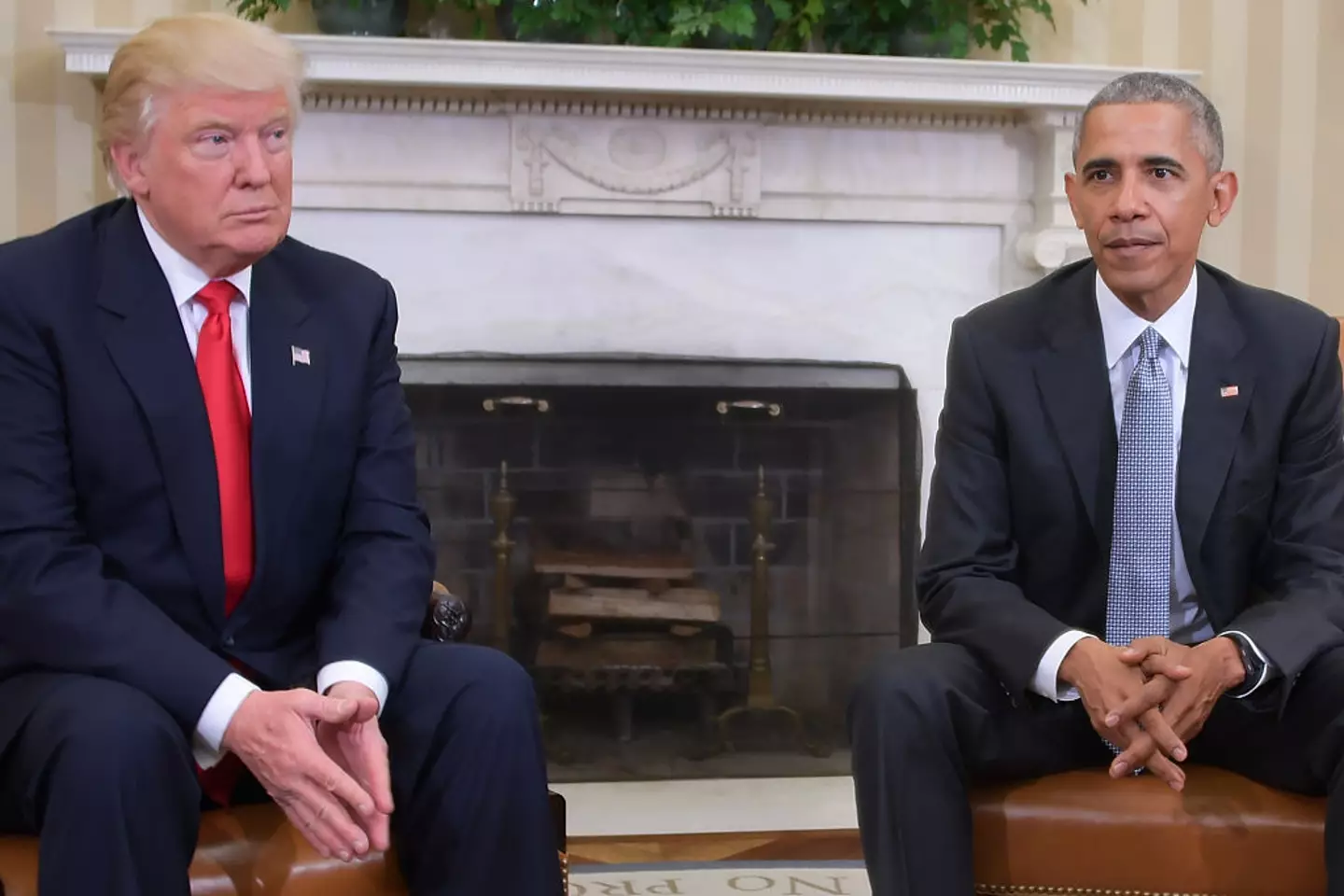 Trump and Obama in 2016 (JIM WATSON/AFP via Getty Images)