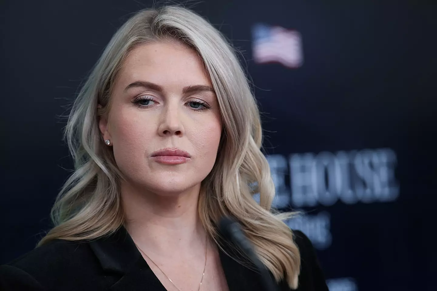 Karoline Leavitt's family member was recently detained by ICE (Win McNamee/Getty Images)