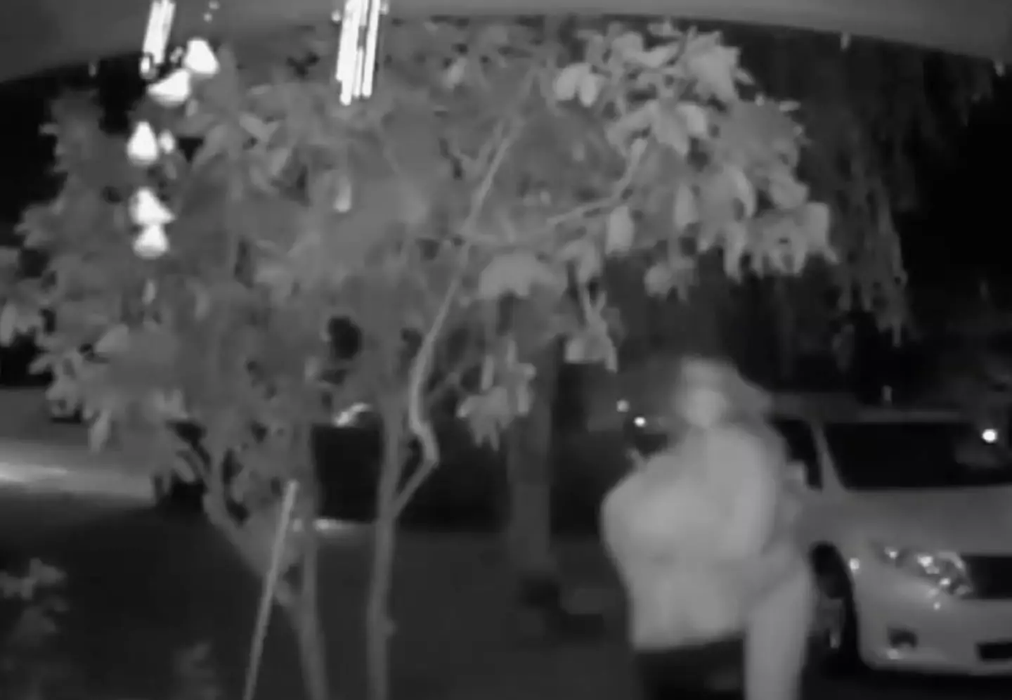 The video showed the woman being grabbed and carried away by a man. (YouTube/ KGW News)