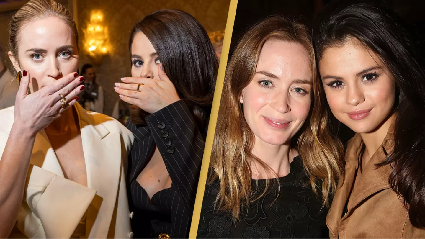 Reason why Emily Blunt and Selena Gomez covered their faces in picture together