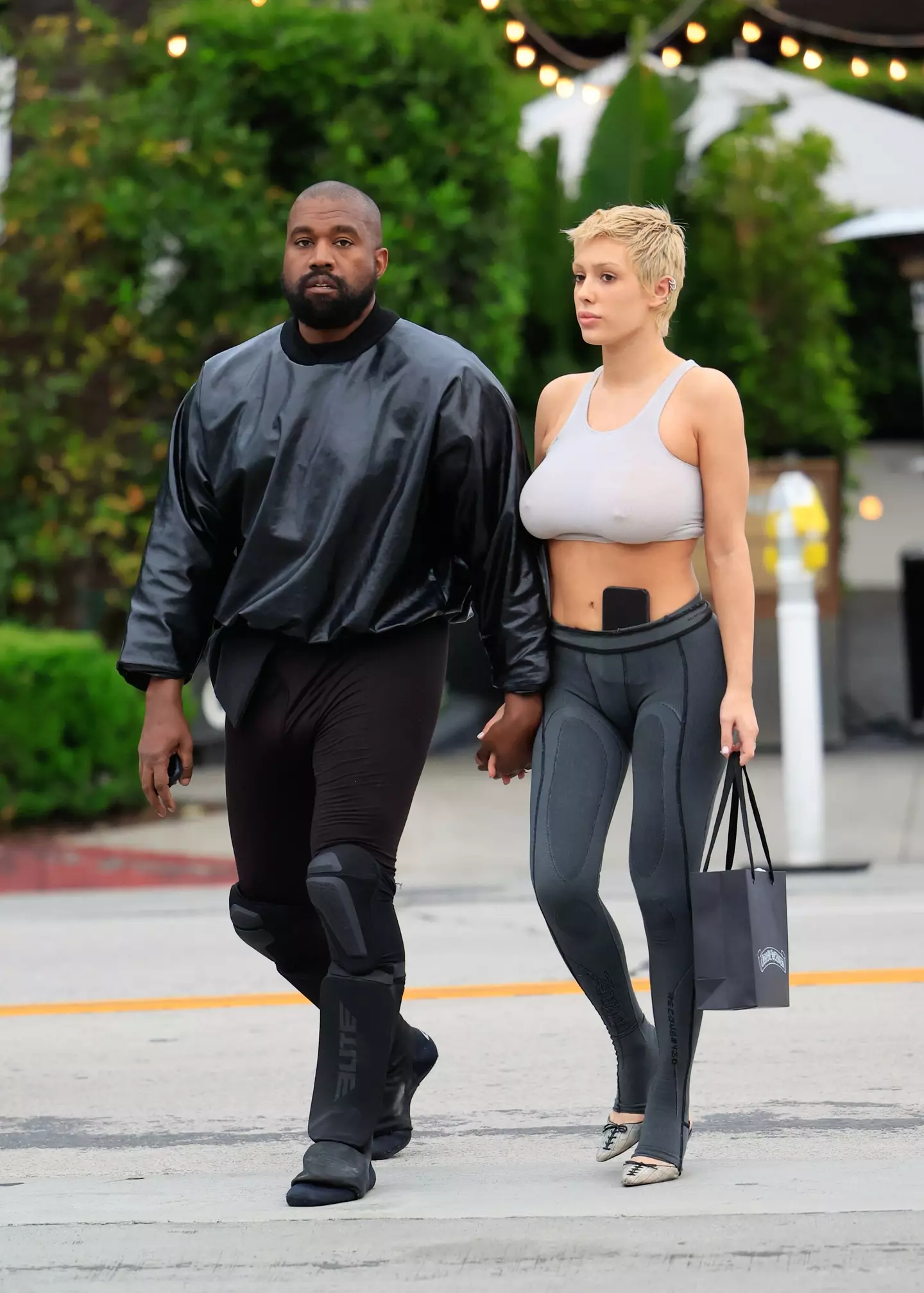 Kanye West and his wife Bianca Censori in LA.