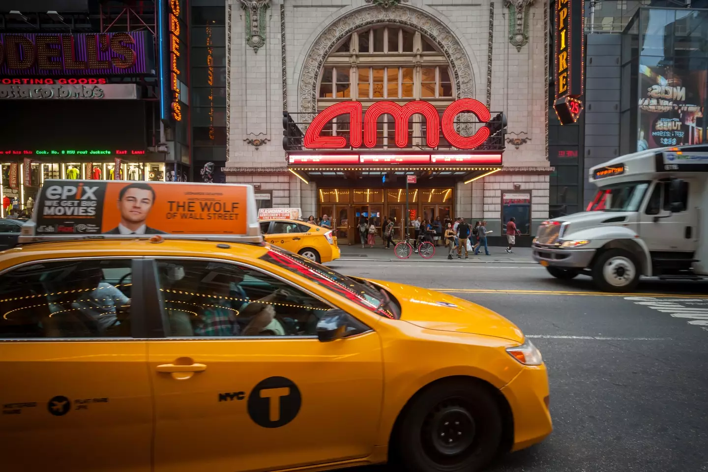 The AMC 25 Theatres in Times Square in New York.