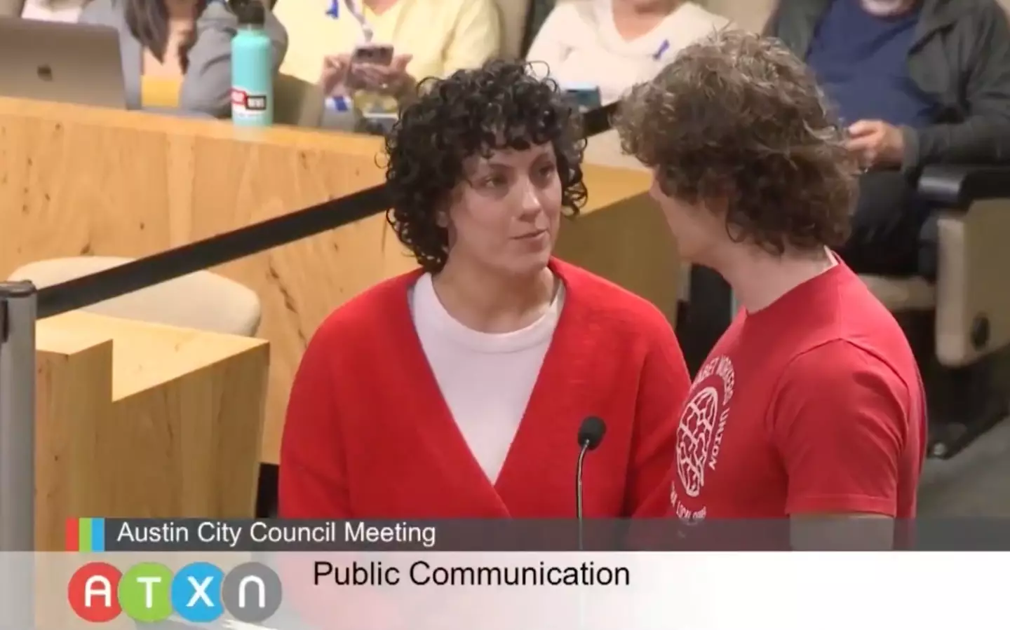 Another staff member revealed the news.