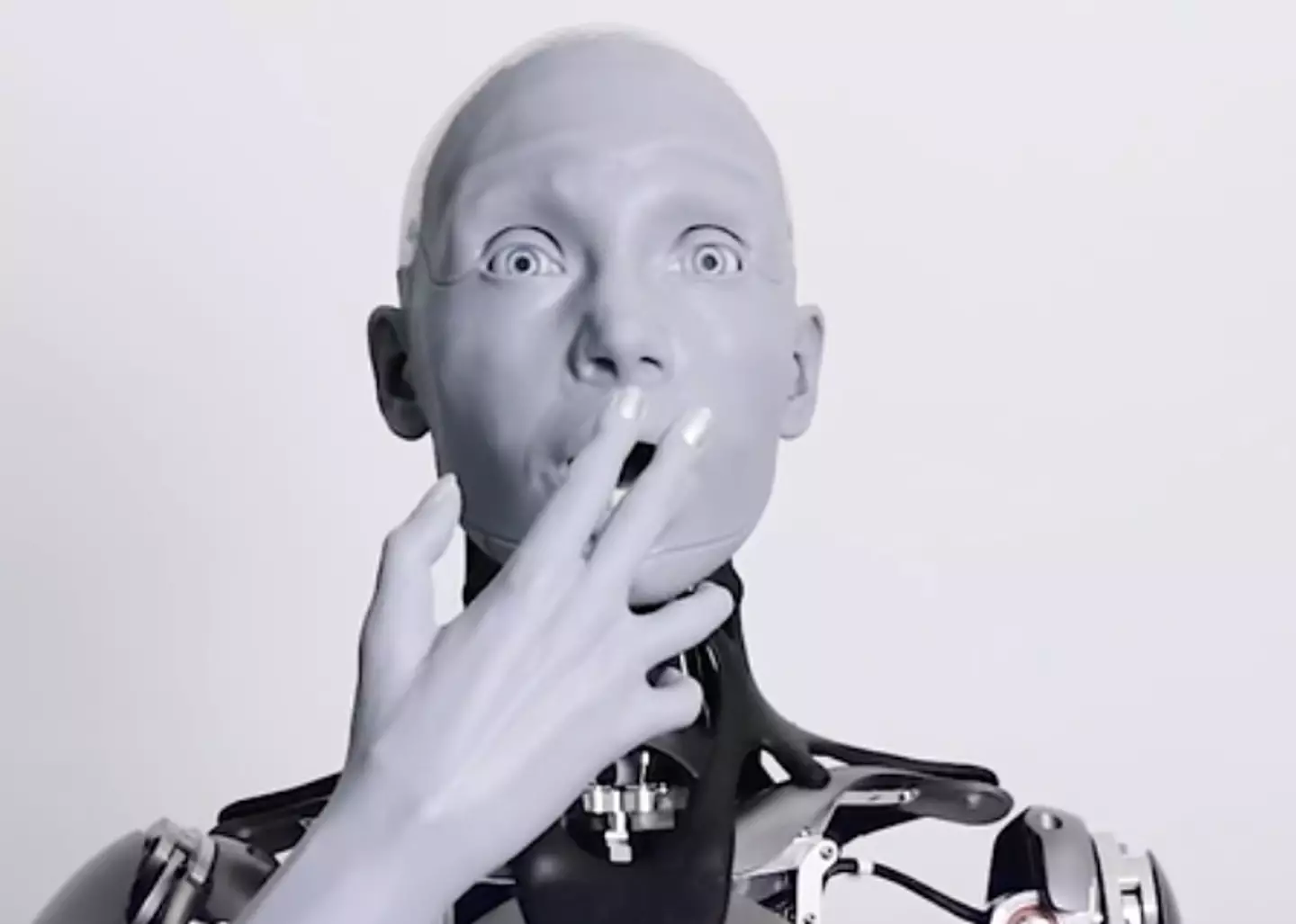 Your face when you hear what Ameca had to say for herself. (BBC/ Engineered Arts)