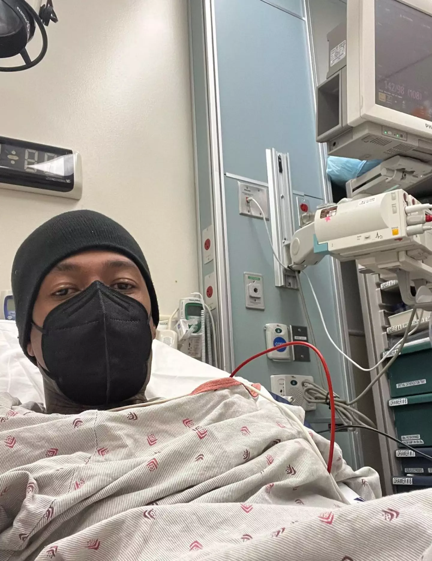 Nick Cannon is hospitalised with Pneumonia just weeks after announcing his 12th child.