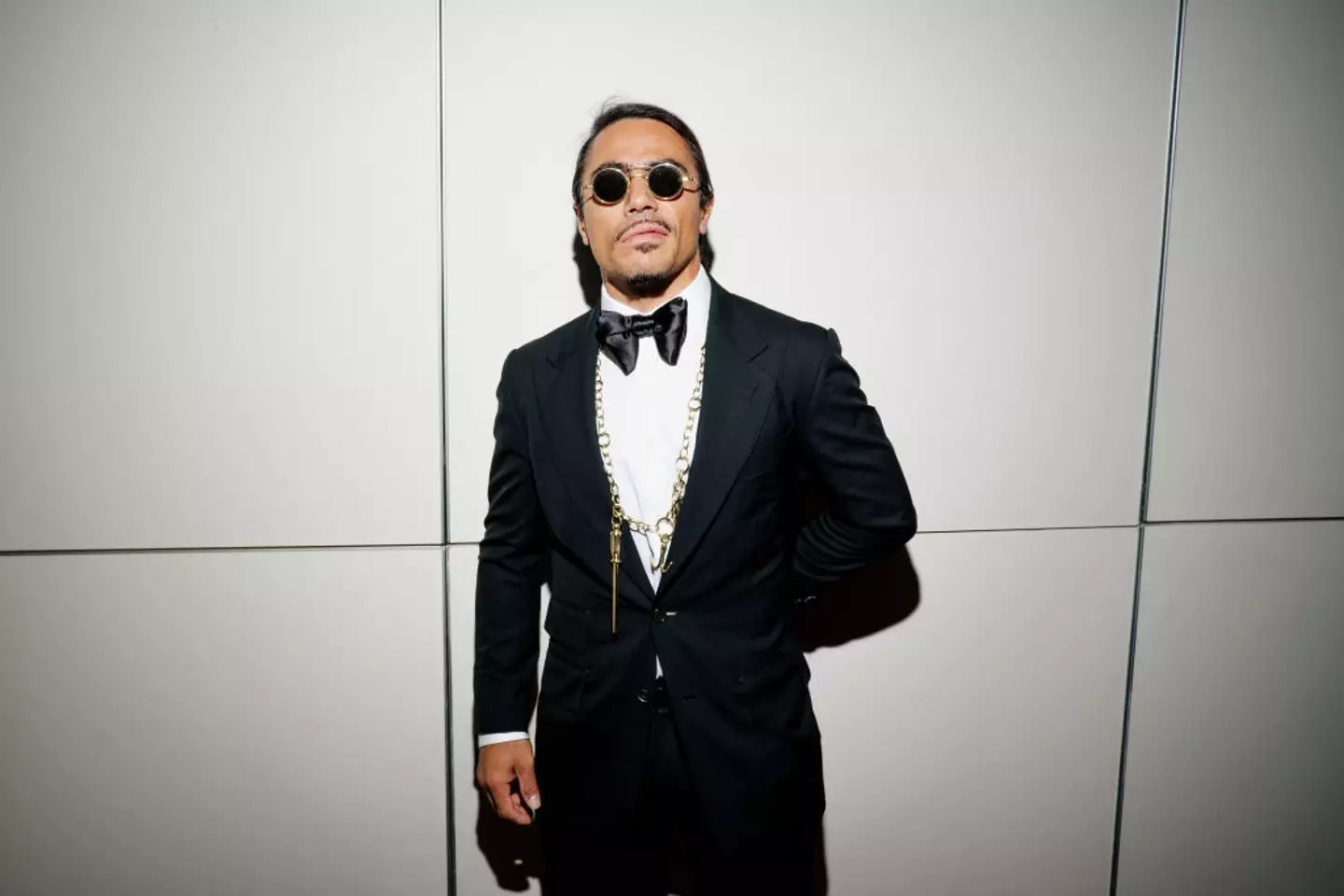 People criticised Salt Bae over the extravagant meal (Gareth Cattermole/Getty Images)