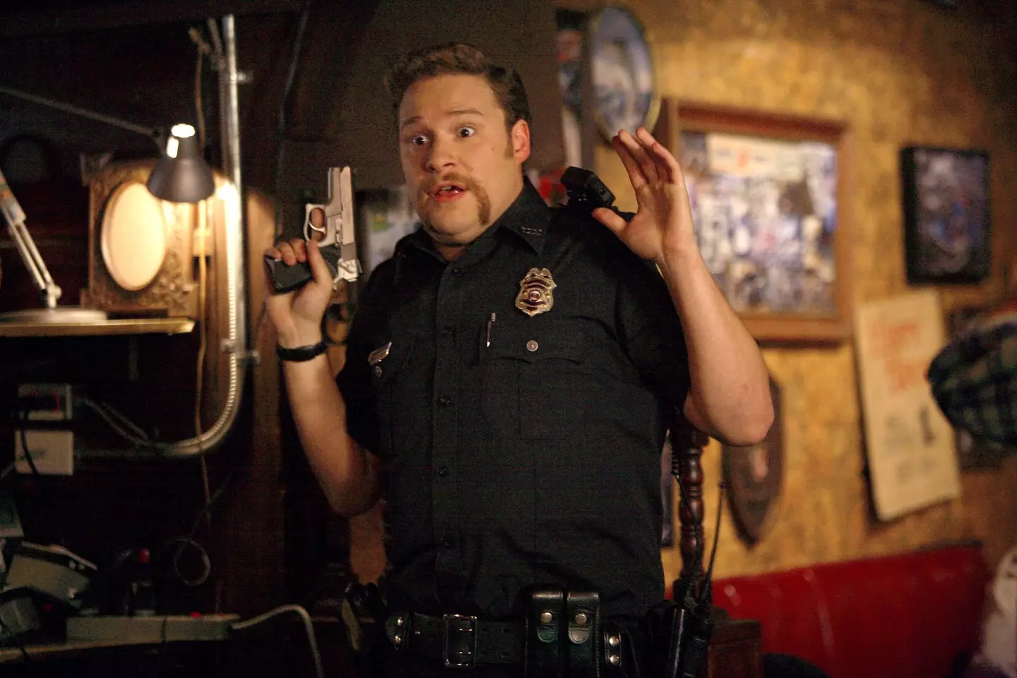 Seth Rogen as Officer Michaels in Superbad, who somehow inspired real people to become real cops.