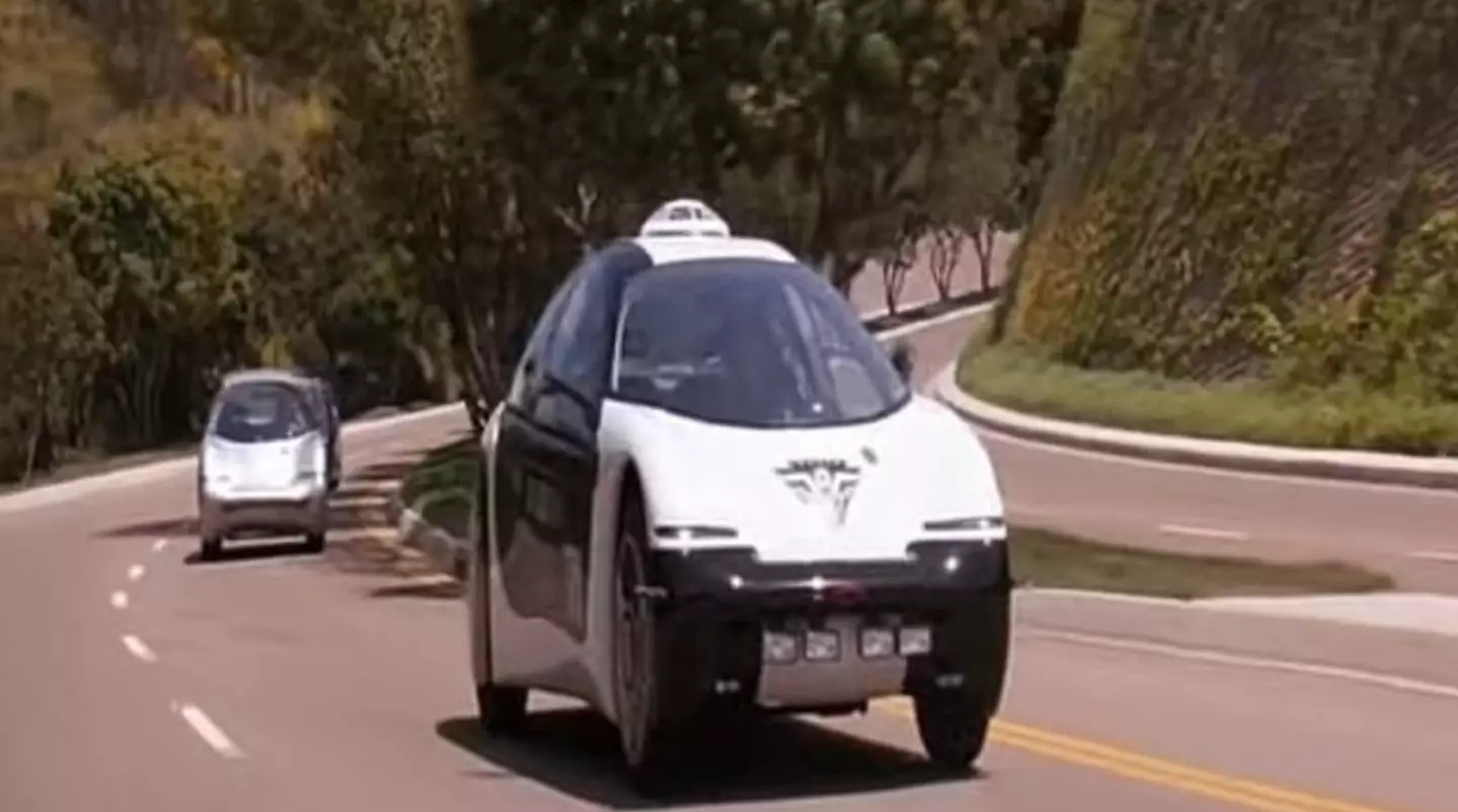 There are also self-driving cars in the futuristic film.