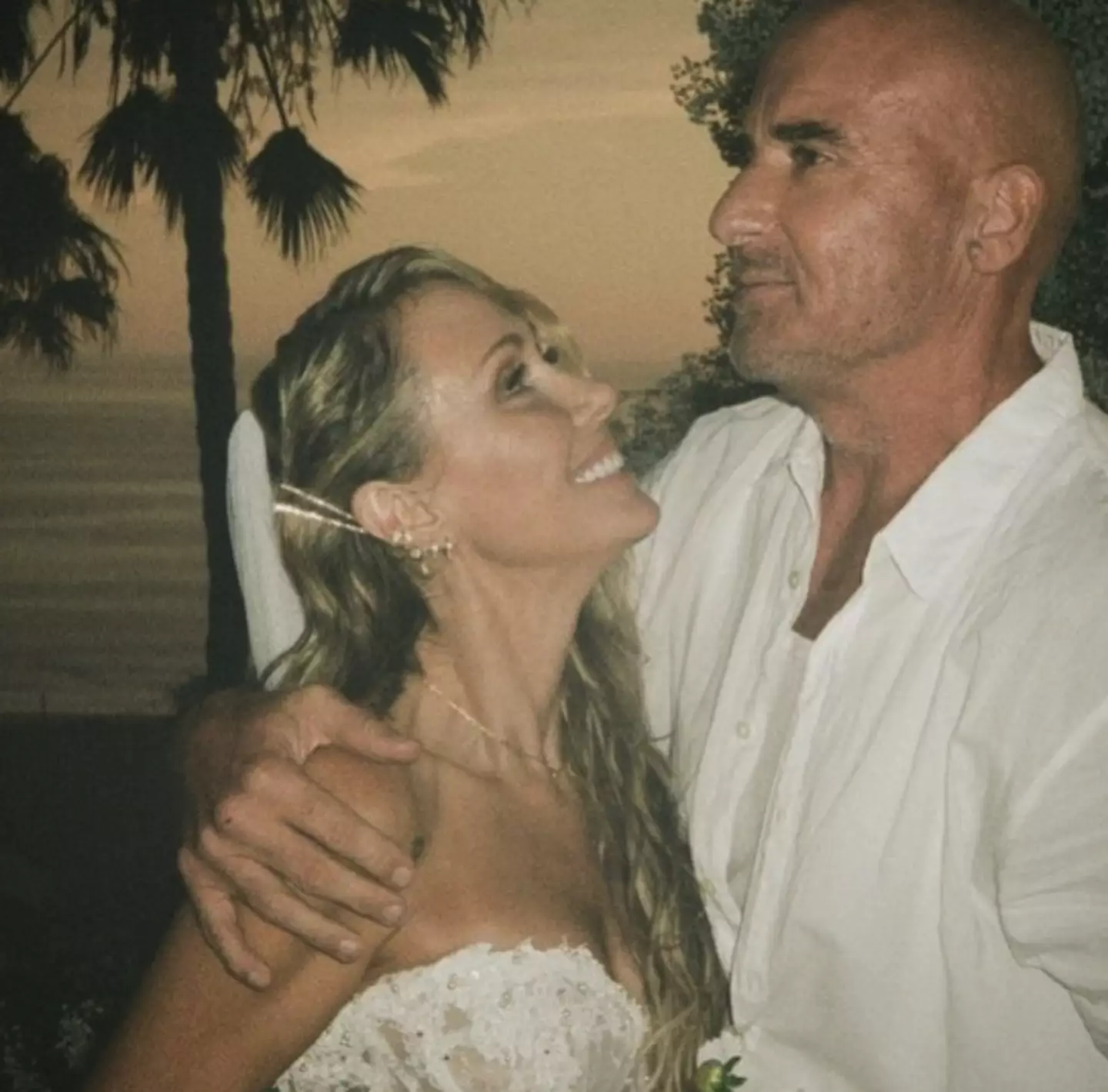 Tish Cyrus and Dominic Purcell got married in August 2023.
