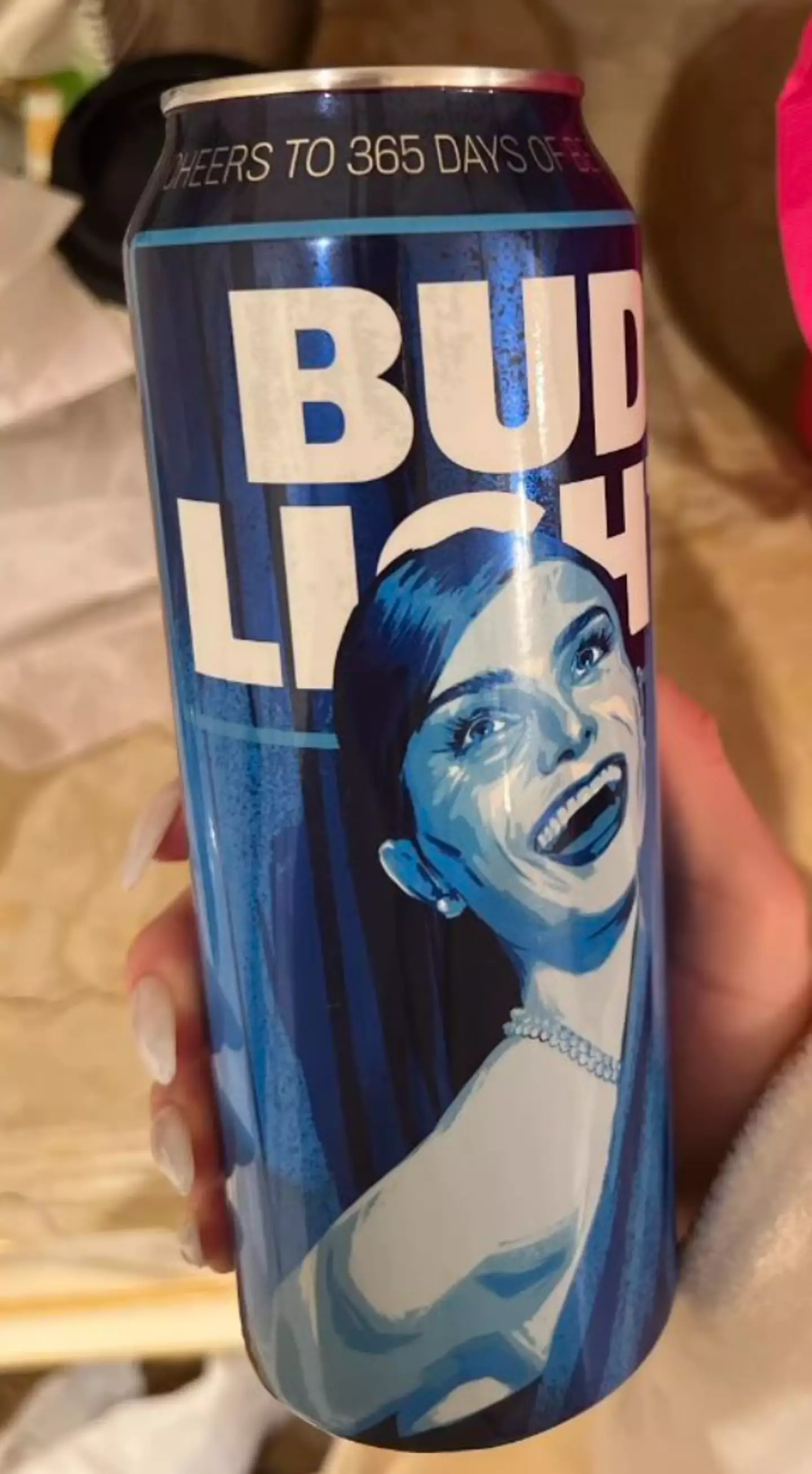 Bud Light sent Dylan Mulvaney a can to mark 365 Days of Girlhood.