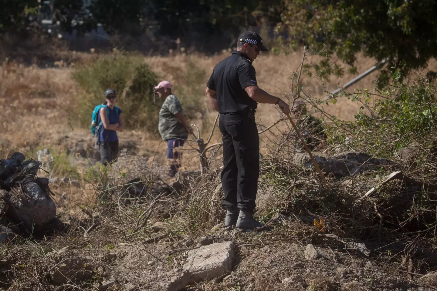 Authorities have conducted extensive searches around the farmhouse (Chris McGrath/Getty Images)