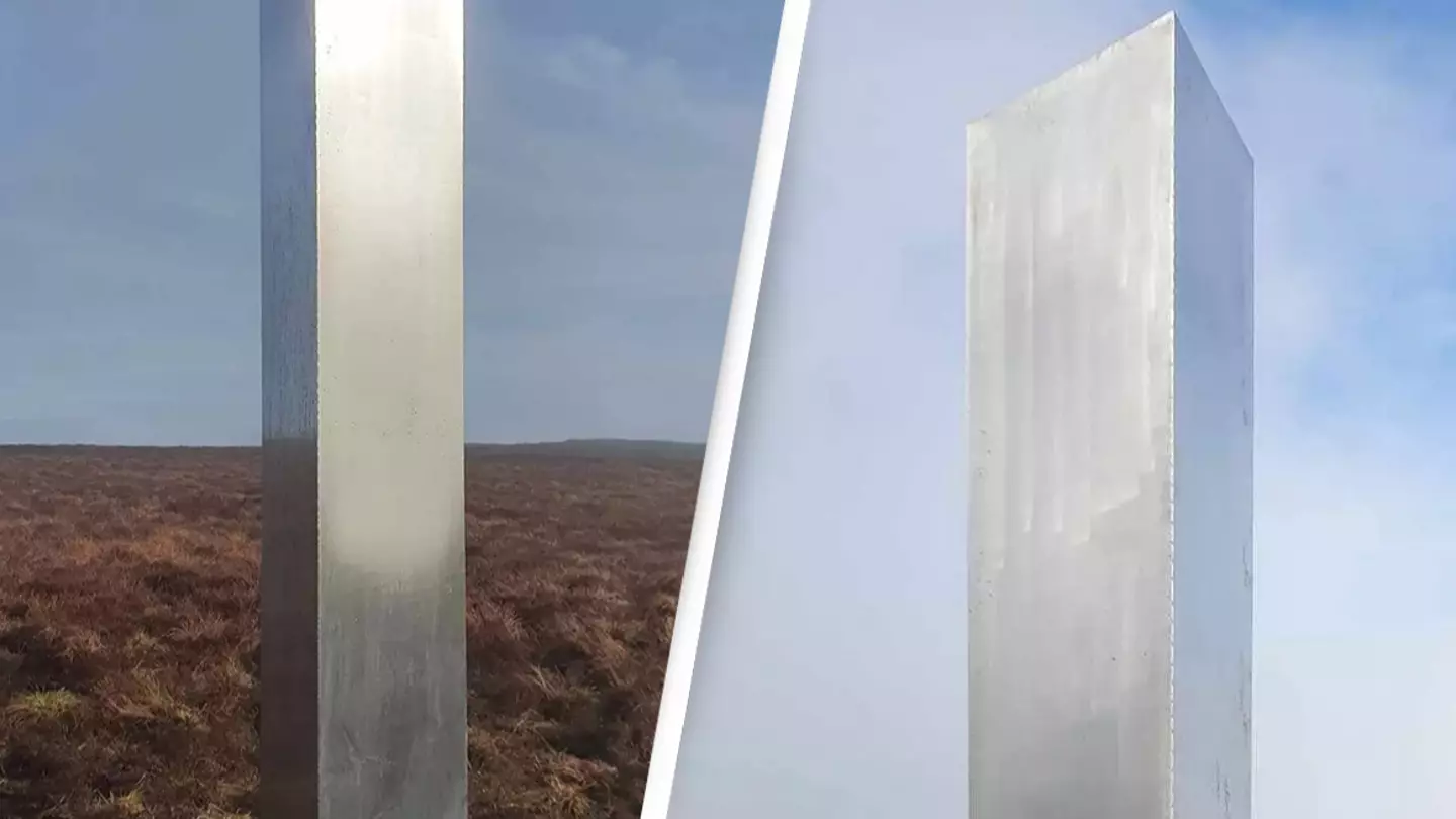 10-foot mysterious metal monolith leaves people baffled after appearing on remote hill