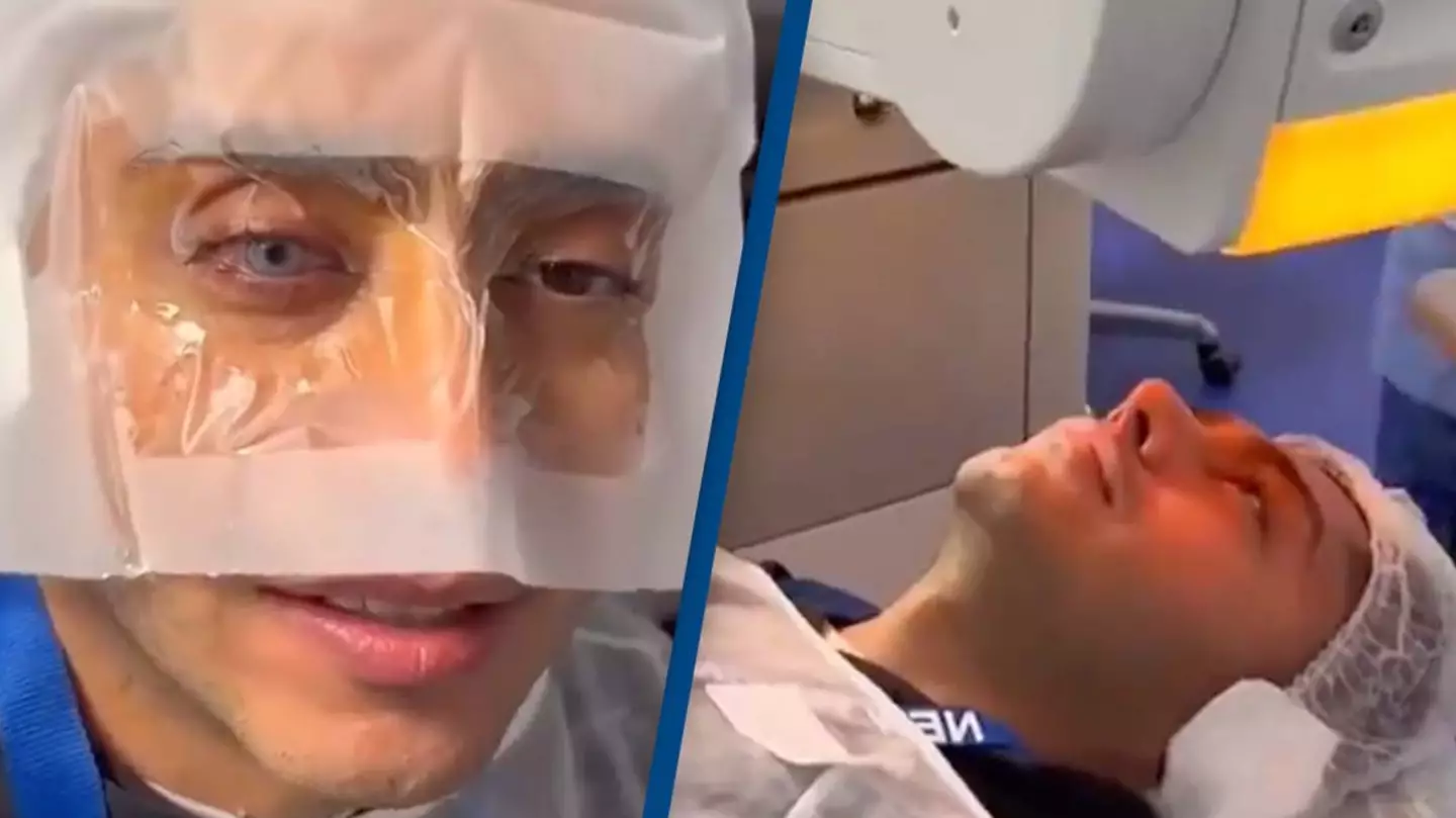 People are just seeing how eye-color changing procedure works and say it looks 'extremely dangerous'