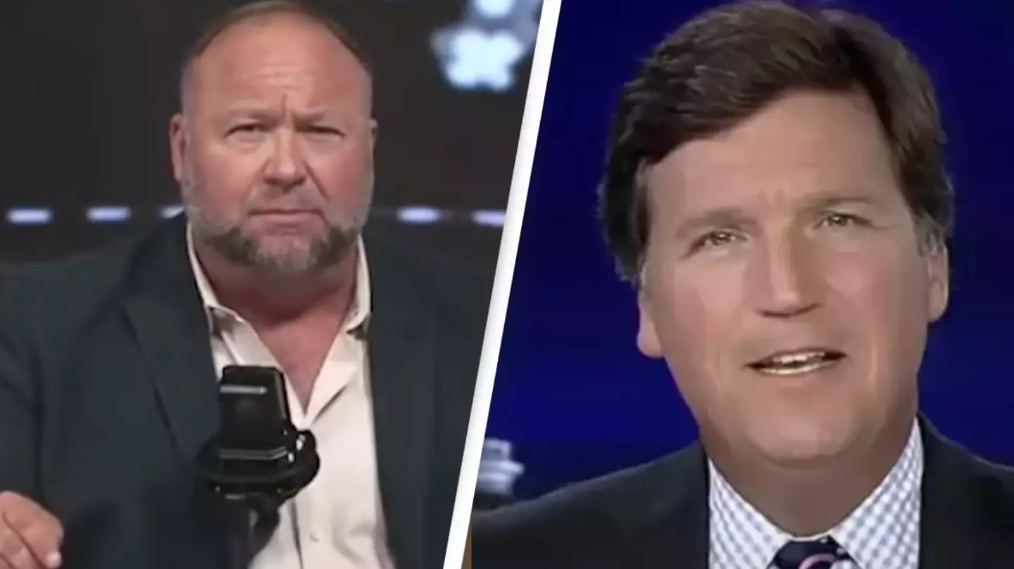 Alex Jones loses it after prankster tricks him by pretending to be Tucker Carlson in phone call