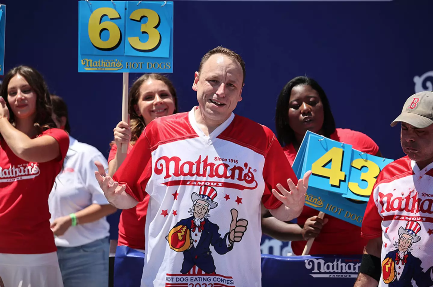 MLE are 'devastated' to lose him from the contest over a brand deal with a rival wiener brand (Tayfun Coskun/Anadolu Agency via Getty Images)