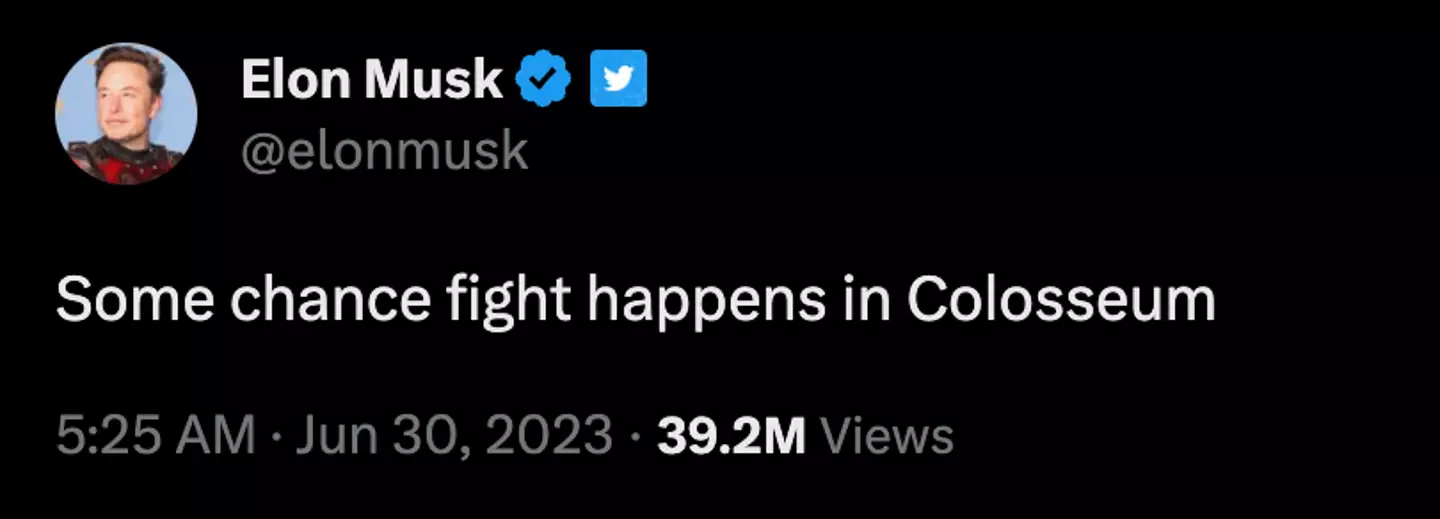 Elon Musk thinks that the Colosseum might be possible.