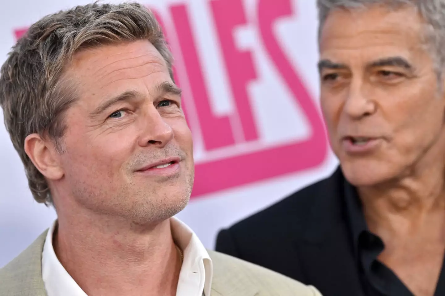 Brad Pitt with George Clooney (Axelle/Bauer-Griffin/FilmMagic)