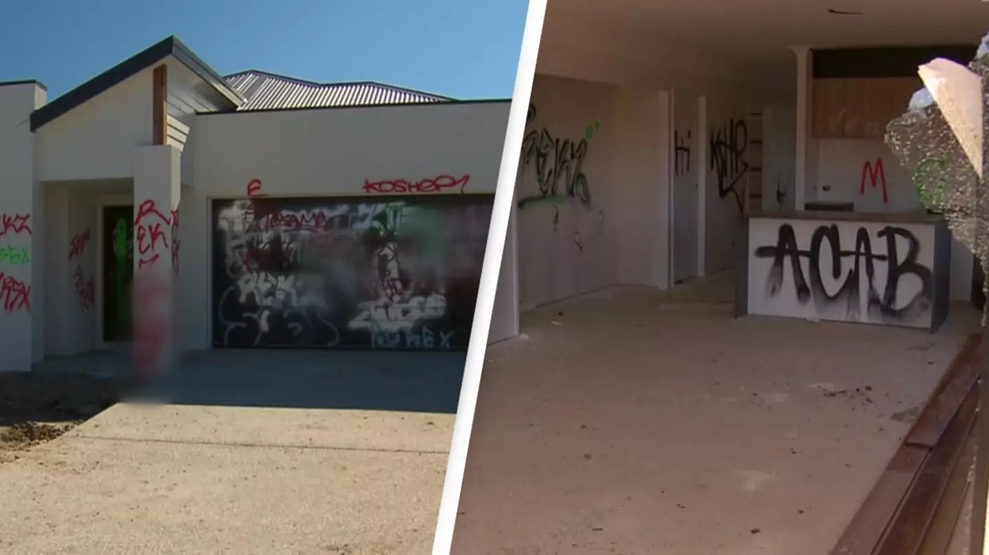 Young couple devastated as their new home is completely trashed just a month before moving in