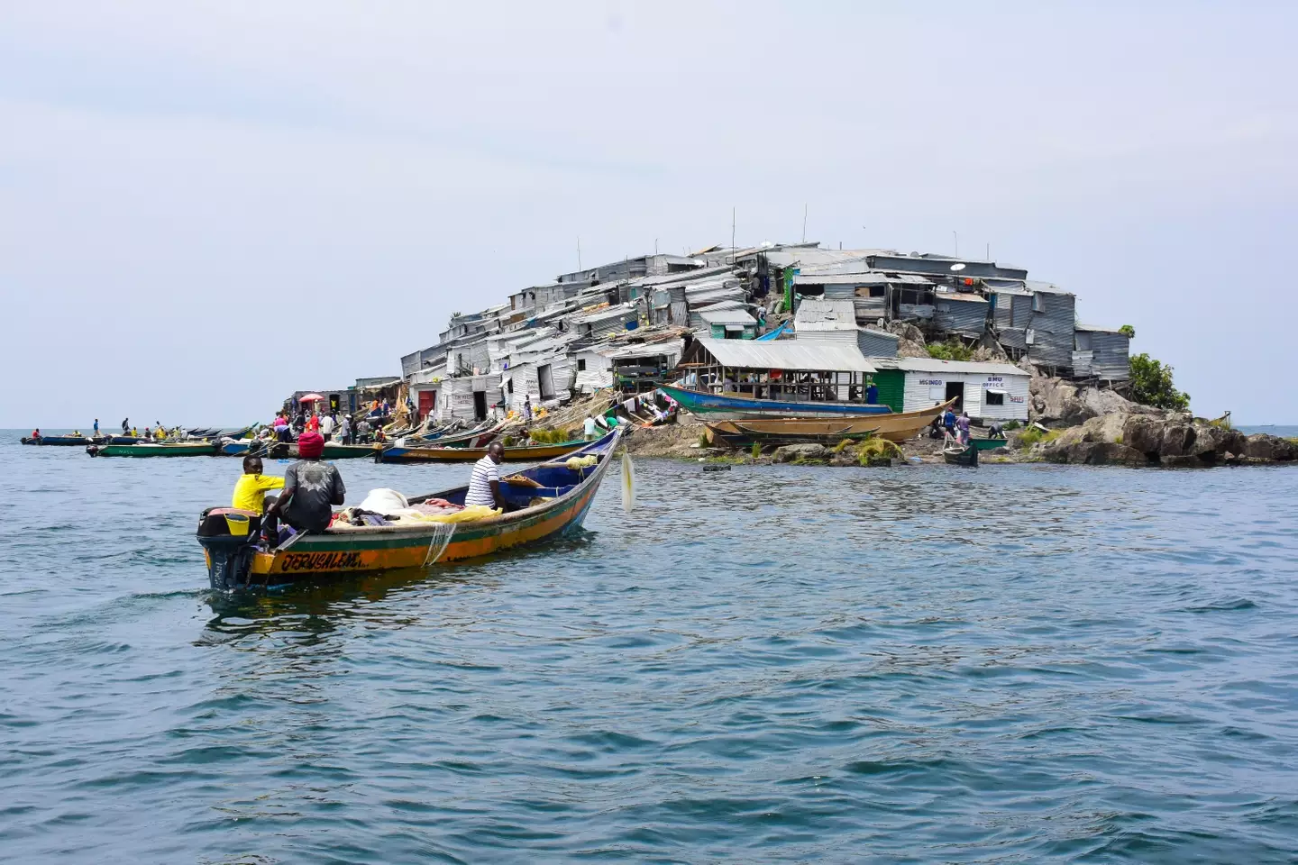The tiny island is less than 0.5 acres in size. (Recep Canik/Anadolu Agency/Getty Images)