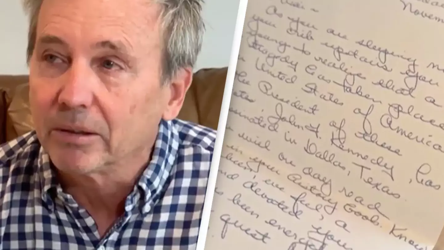 Son opens mother's letter she wrote to him as a baby on day of JFK’s assassination 60 years after national tragedy