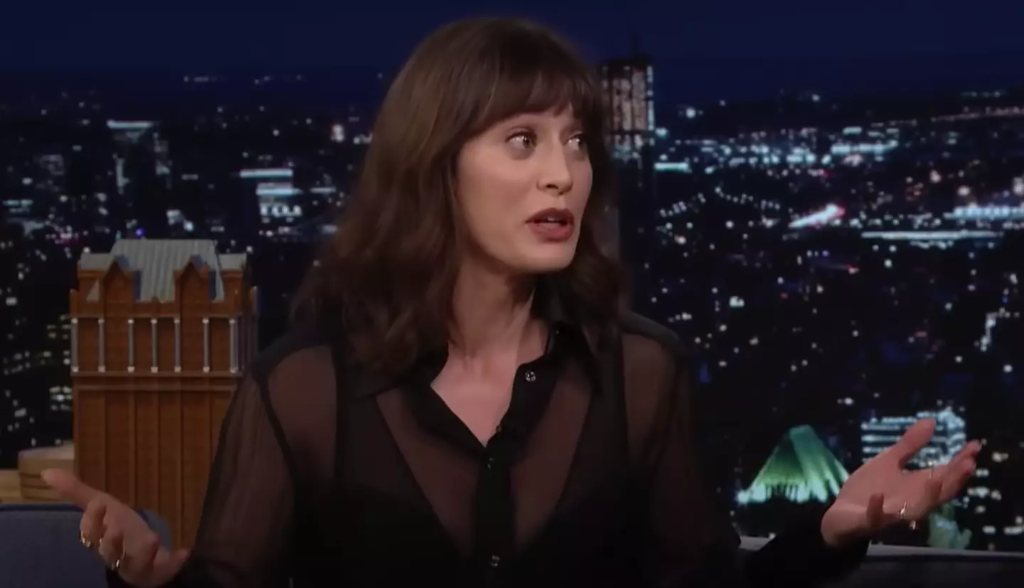 Lizzy Caplan on The Tonight Show Starring Jimmy Fallon.