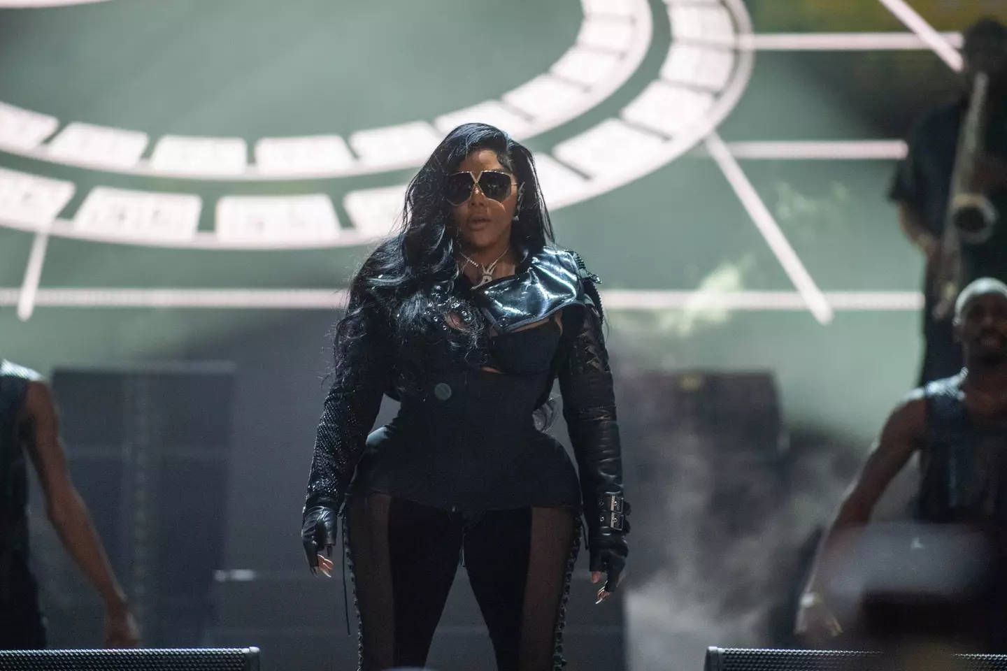 Lil Kim was performing at ONE MusicFest in Atlanta, Georgia on Saturday (28 October) when she decided to pull the stunt.