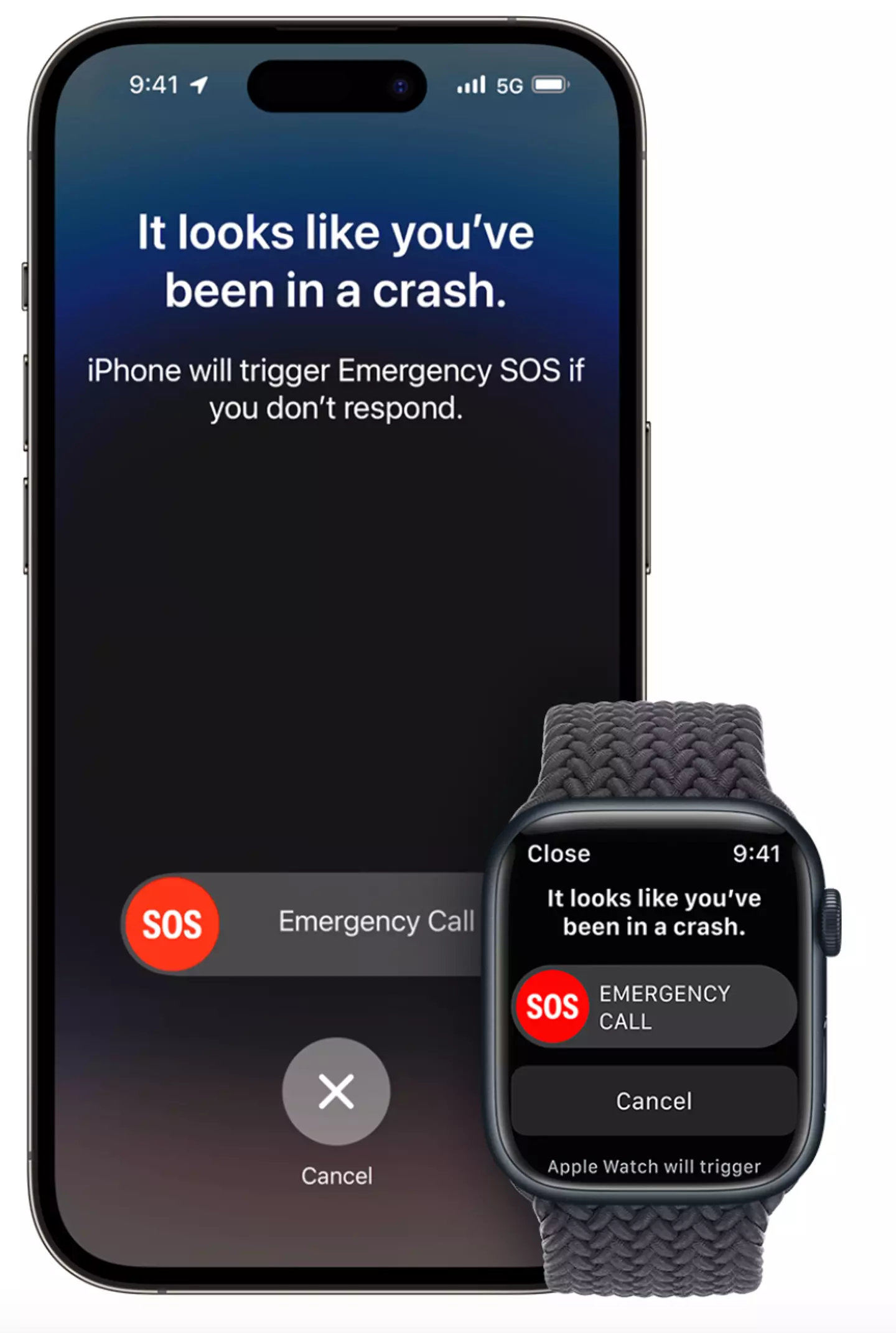Apple's crash detection can alert emergency services (Apple)