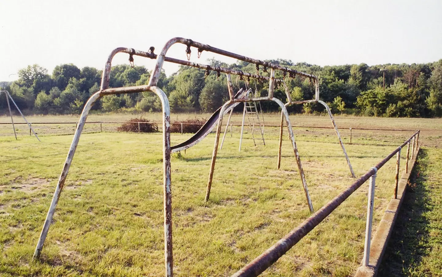 Abandoned swing set in Centralia.